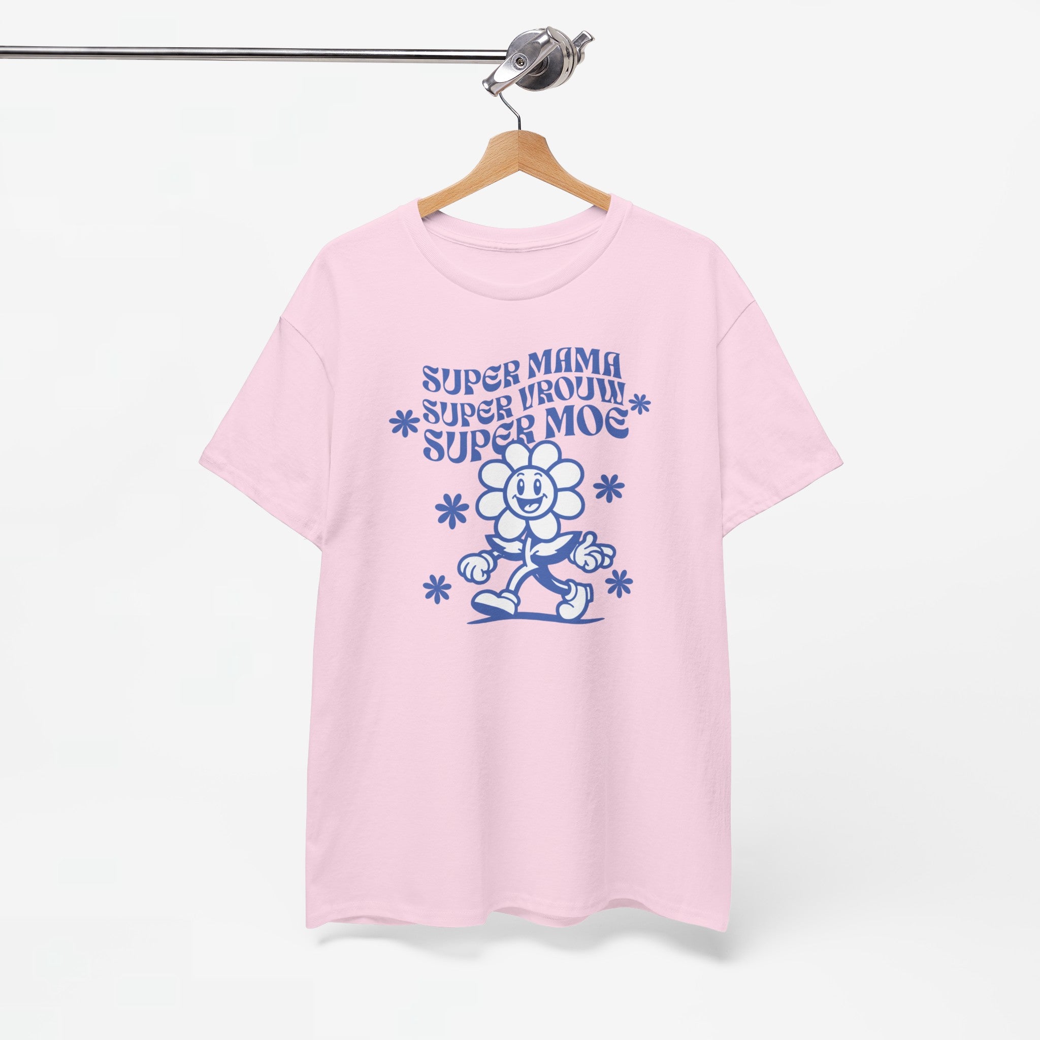 Moederdag Mama Cadeau - T-shirt - Super Mama, Super Vrouw, Super Moe - Oversized - #85