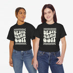 Zwarte oversized T-shirt met opdruk 'BESTE MAMA Ooit' op borst