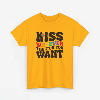 Gay Pride T-shirt - Kiss whoever the f*ck you want - Oversized #34