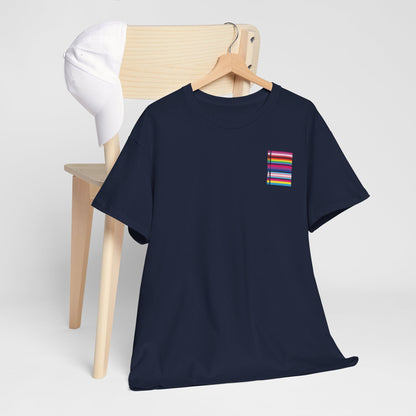 Gay Pride T-shirt - LGBTQ+ Vlag Human - Back Print - Oversized #12