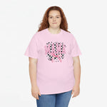 Roze oversized T-shirt met grote 'MAMA' borstprint en roze strik