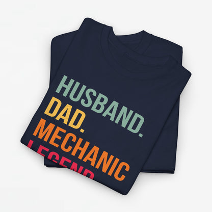 Vaderdag Papa Cadeau - T-shirt - Husband Dad Mechanic Legend - Oversized #46