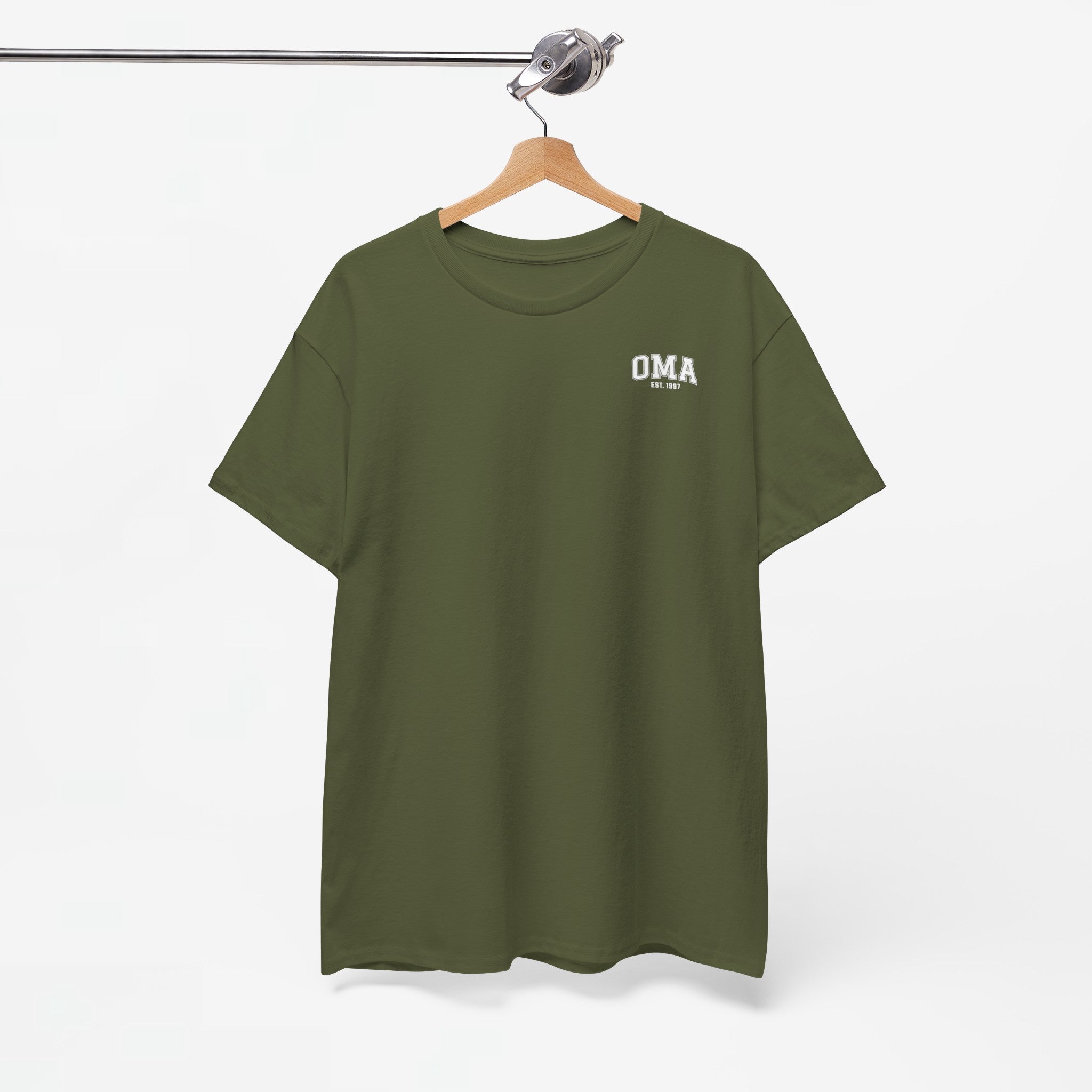 Gepersonaliseerde Moederdag Mama Cadeau - T-shirt - OMA kleine print - EST [Jaar]