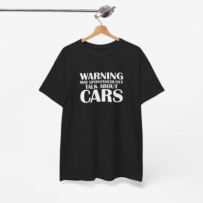 Vaderdag Papa Cadeau - T-shirt - Warning, may talk spontaneously about cars - Oversized #49