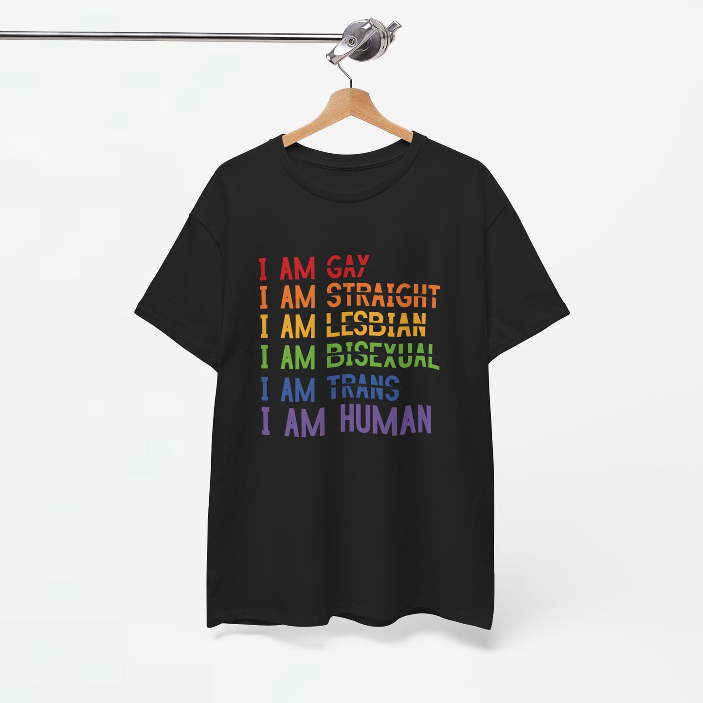 Gay Pride T-shirt - I am Human - Oversized #38