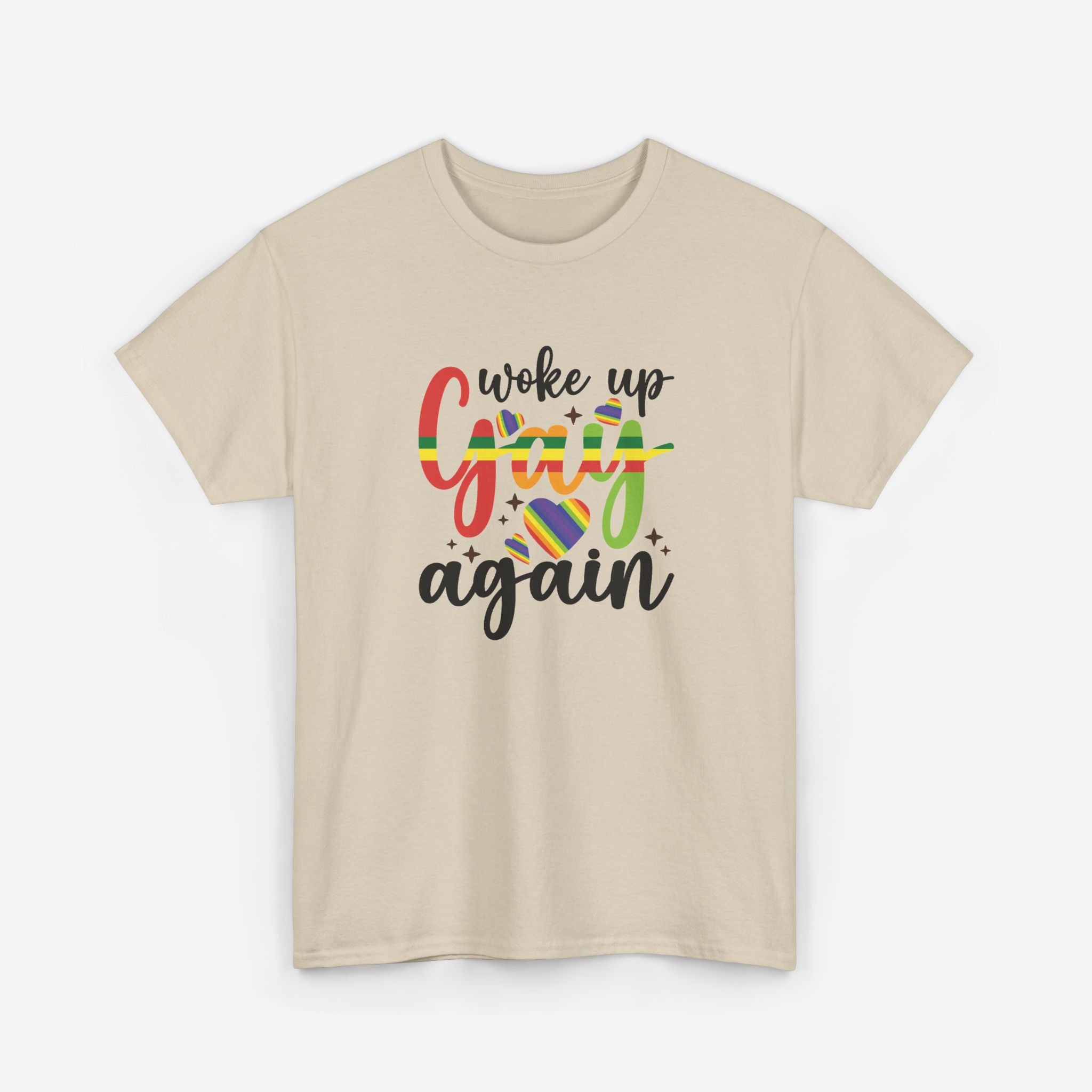 Gay Pride T-shirt - Woke Up Gay Again | SkrrtShirt
