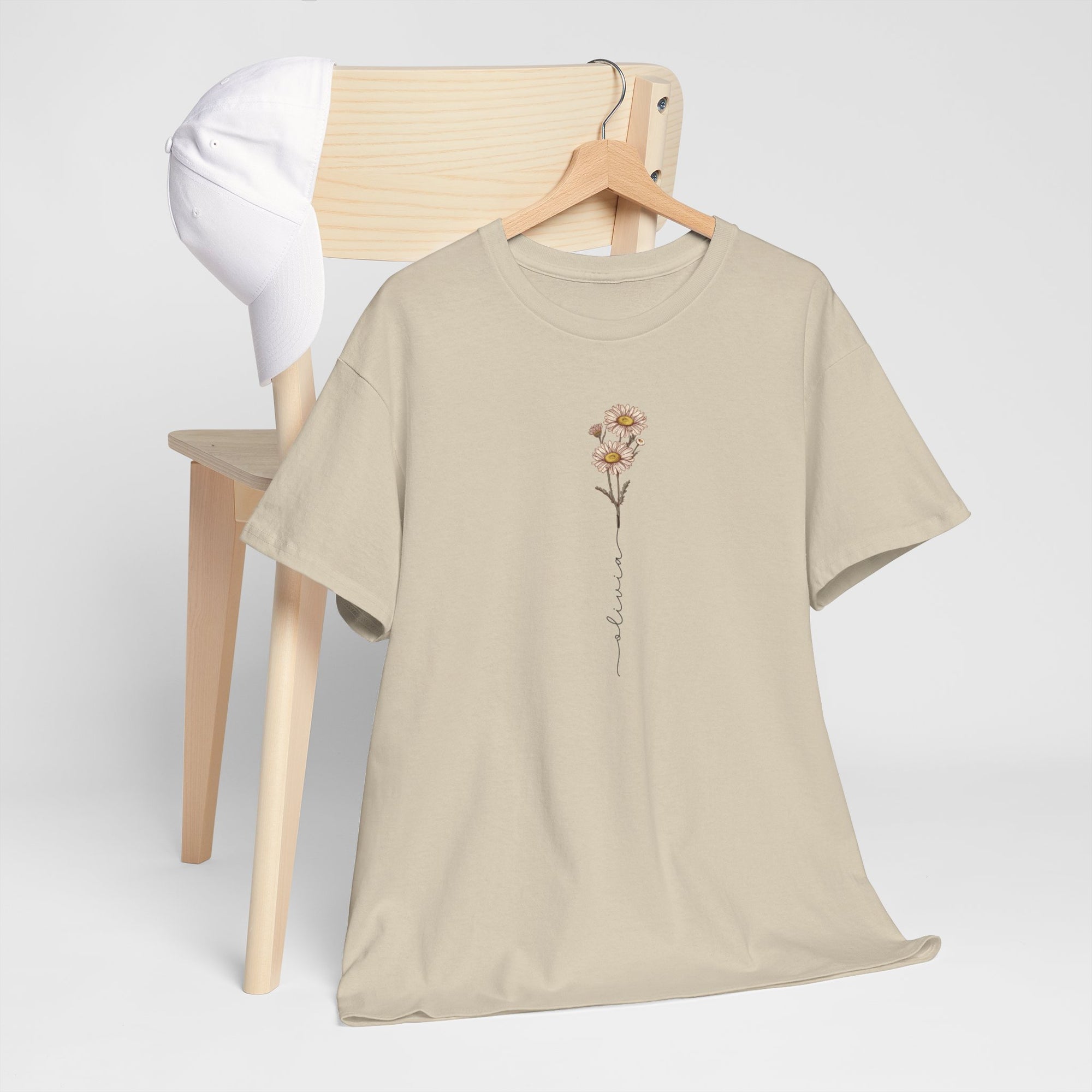 Gepersonaliseerde Moederdag Mama Cadeau - T-shirt - Geboortemaand bloem met naam