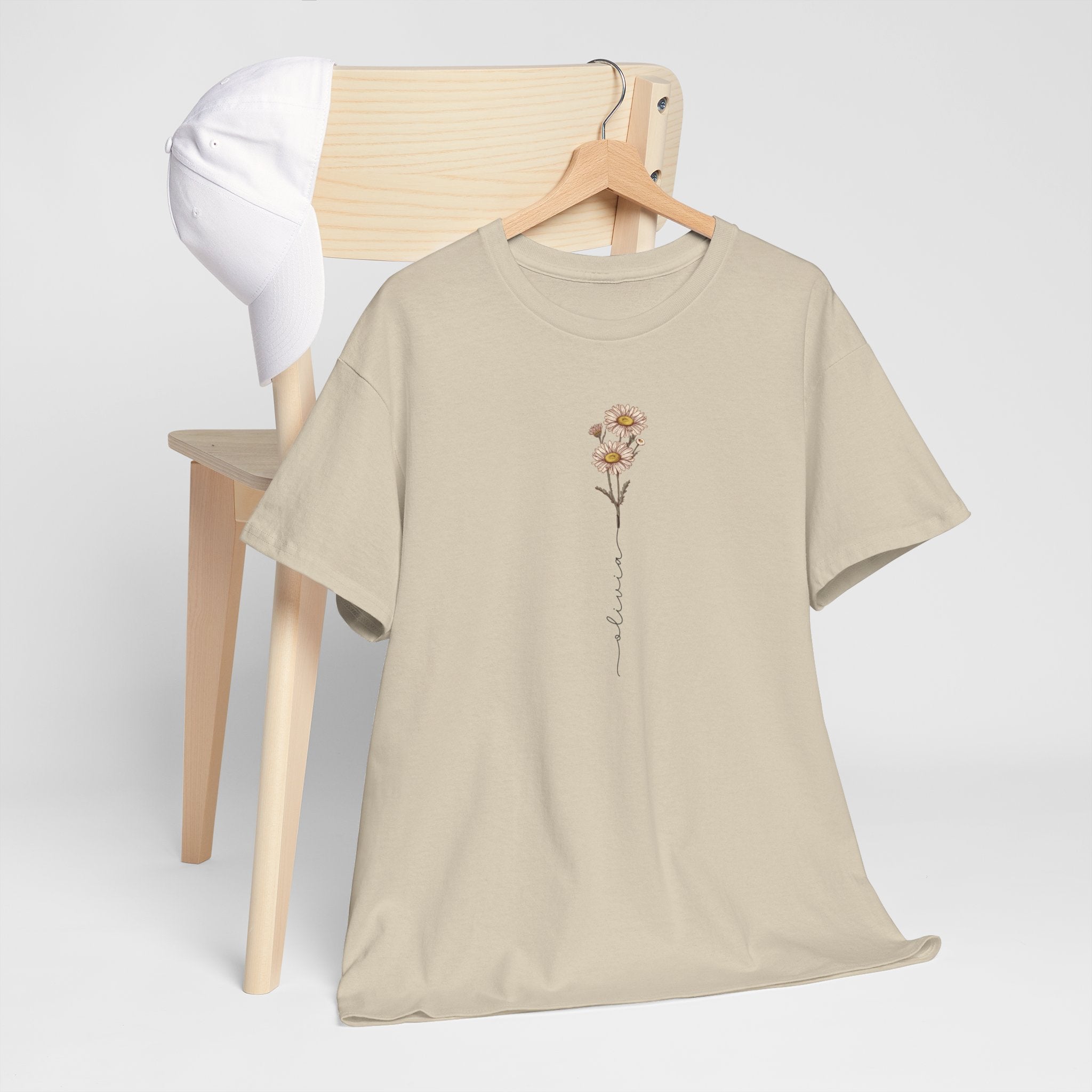 Gepersonaliseerde Moederdag Mama Cadeau - T-shirt - Geboortemaand bloem met naam