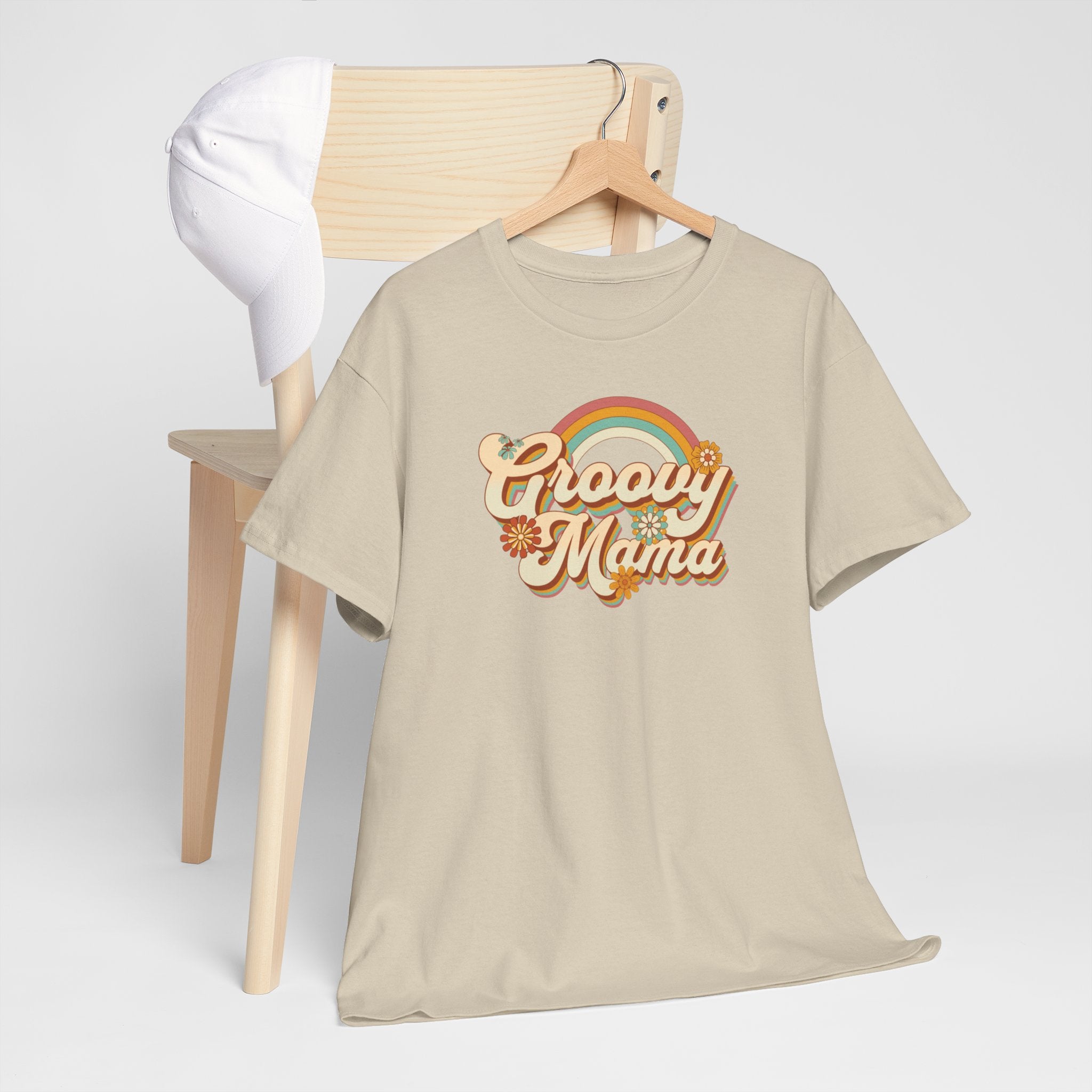 Moederdag Mama Cadeau - T-shirt - Groovy Mama - Oversized - #76