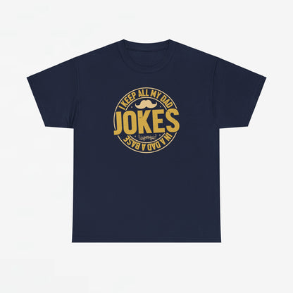 Vaderdag Papa Cadeau - T-shirt - I keep all my Dad Jokes in a Dad-a-base  - Oversized #37