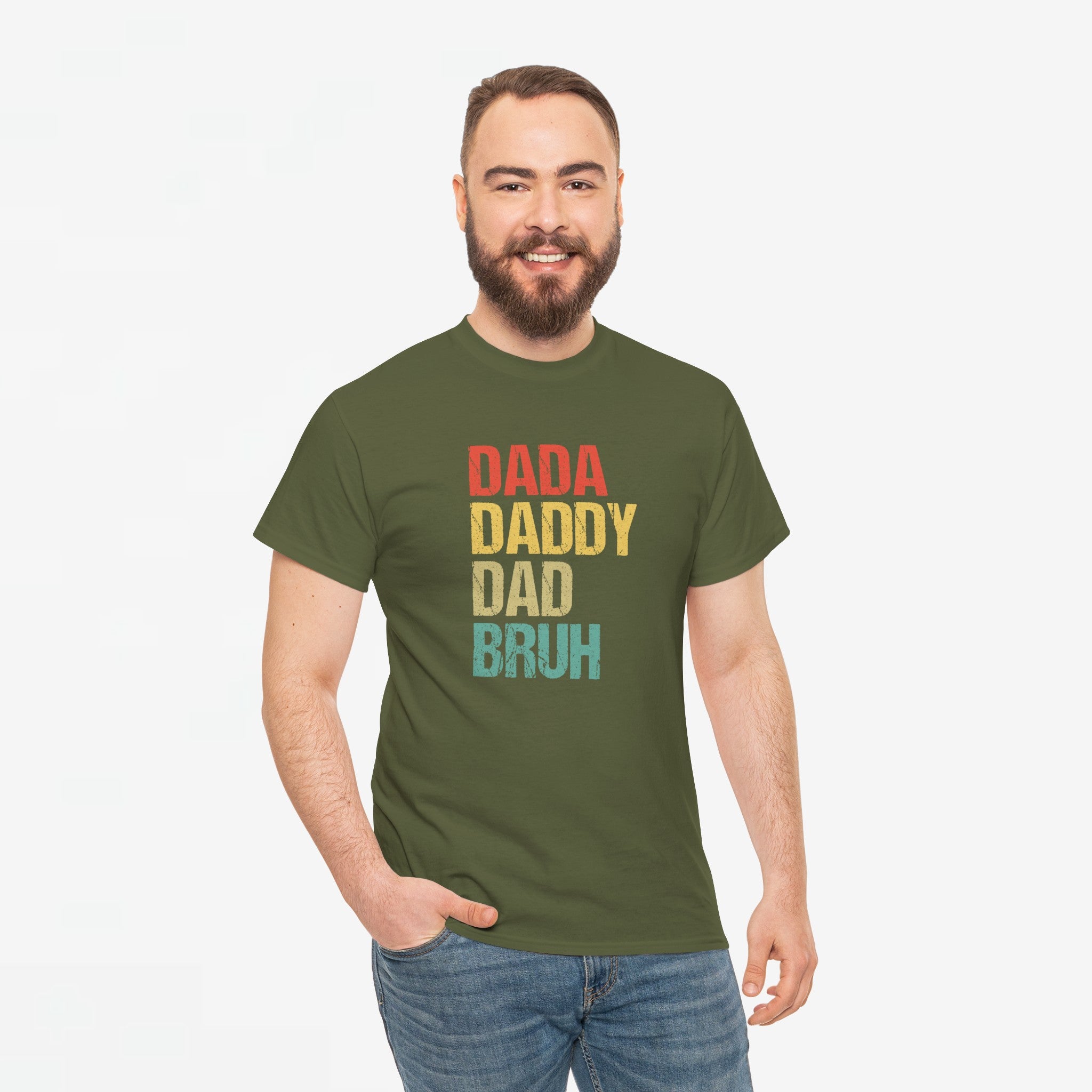 Vaderdag Papa Cadeau - T-shirt - Dada Daddy Dad Bruh - Oversized #28