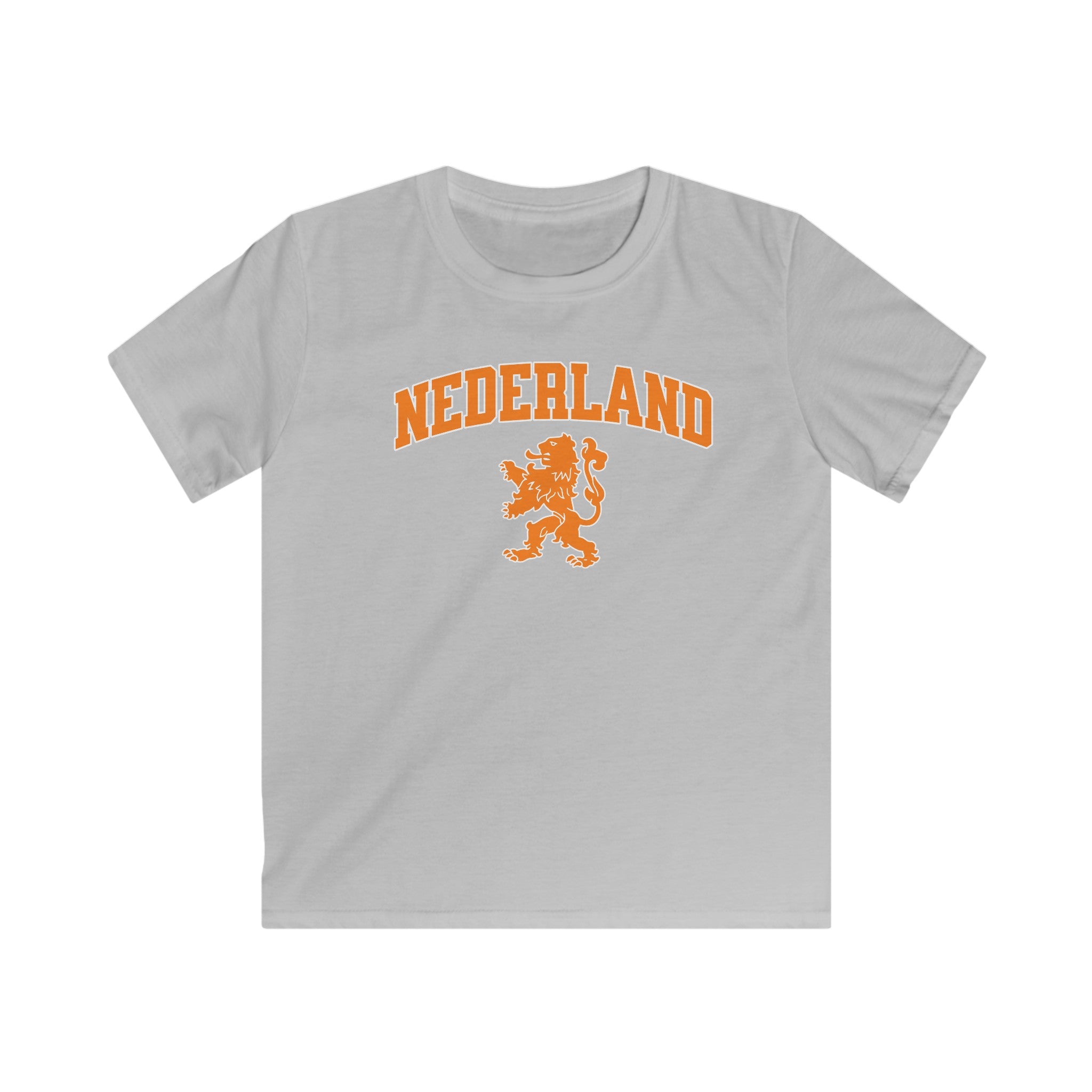 Kind Voetbal T-shirt - EK, WK en Koningsdag Kinderkleding - NEDERLAND met Leeuw