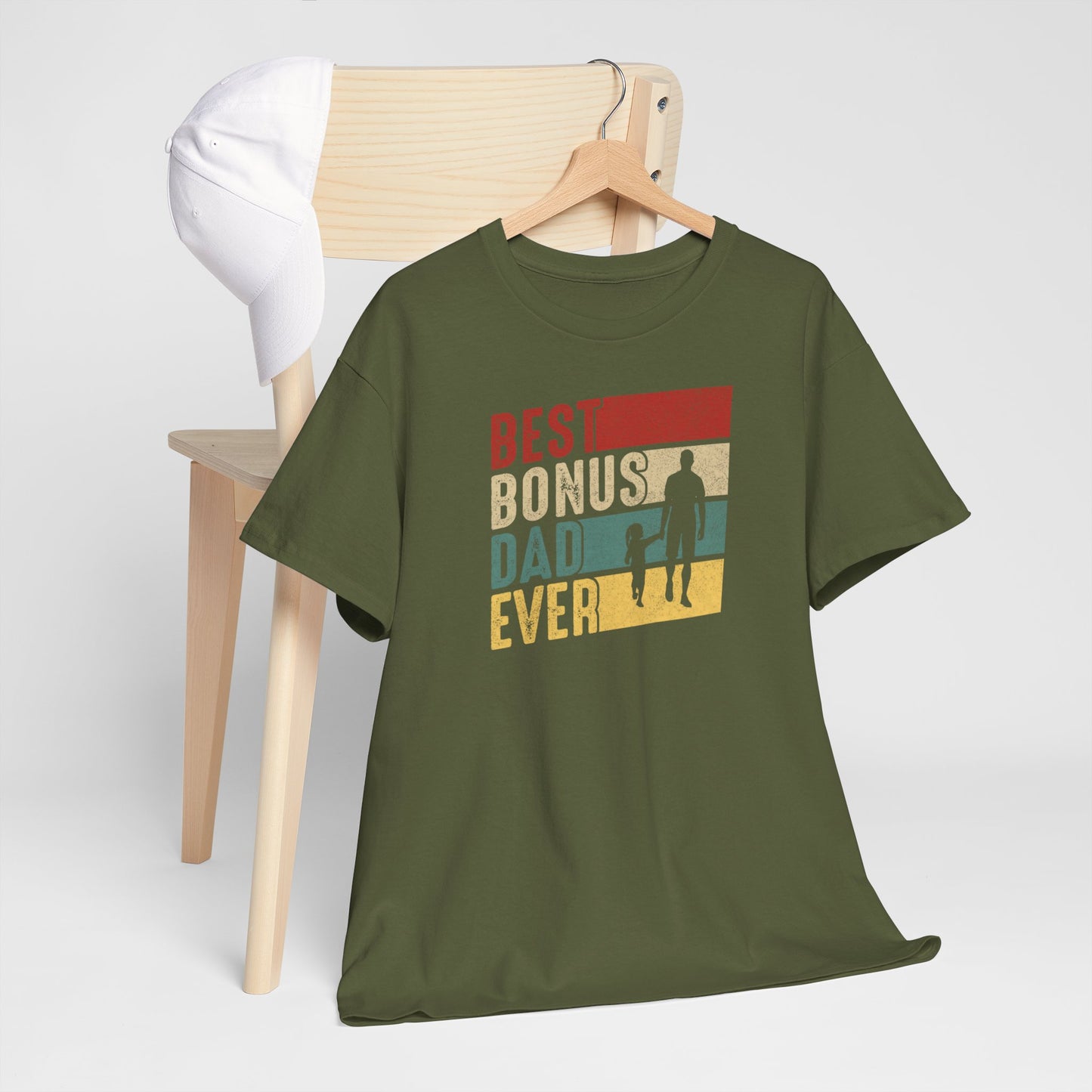 Vaderdag Papa Cadeau - T-shirt - Best Bonus Dad Ever - Oversized #44