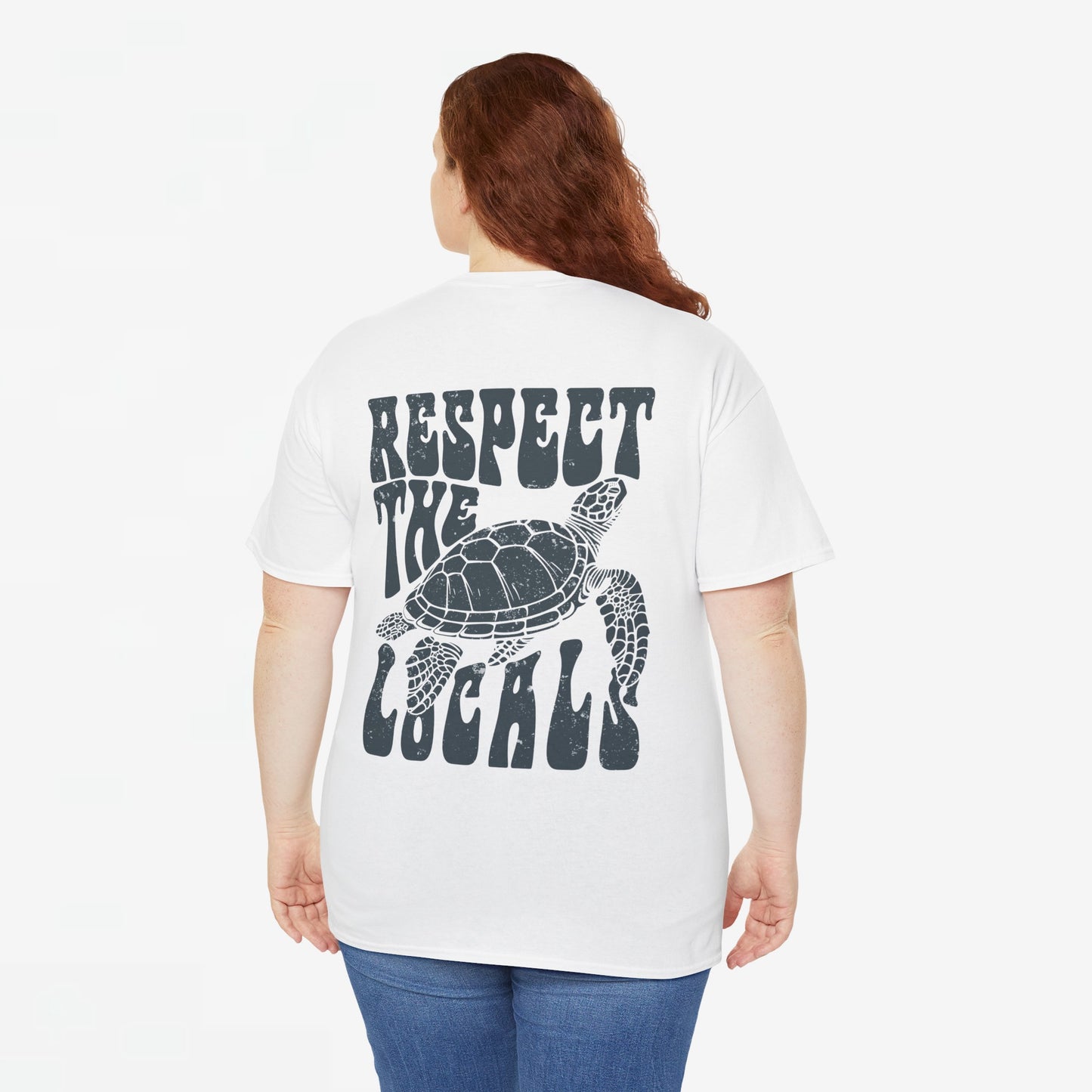 Zomer T-shirt voor Dames - Skrrtshirt Zomervakantie Oversized Tee #11 - Respect the locals