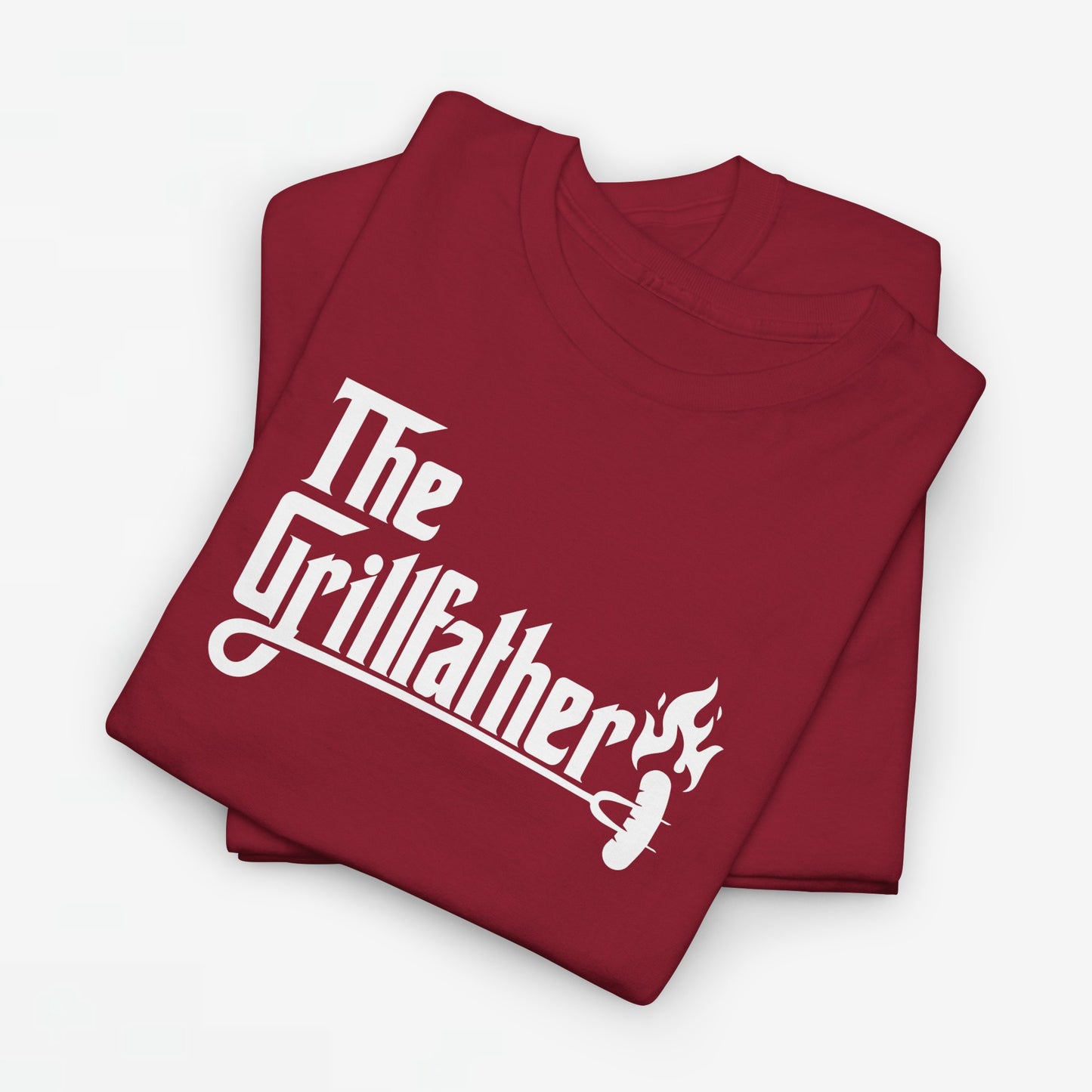 Vaderdag Papa Cadeau - T-shirt - The Grillfather (witte tekst) - Oversized #1