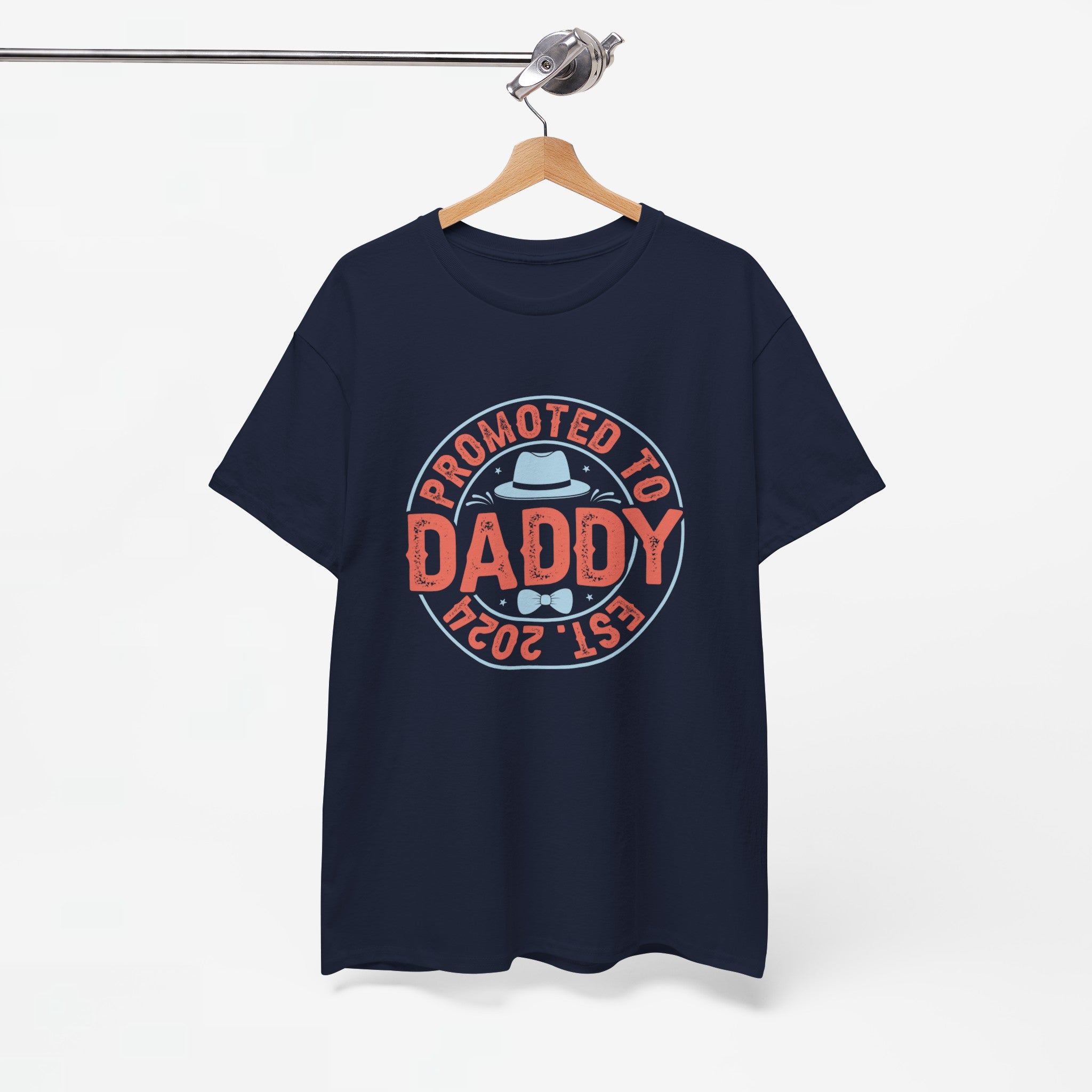 Vaderdag Papa Cadeau - T-shirt - Promoted to Daddy EST 2024 - Oversized #30