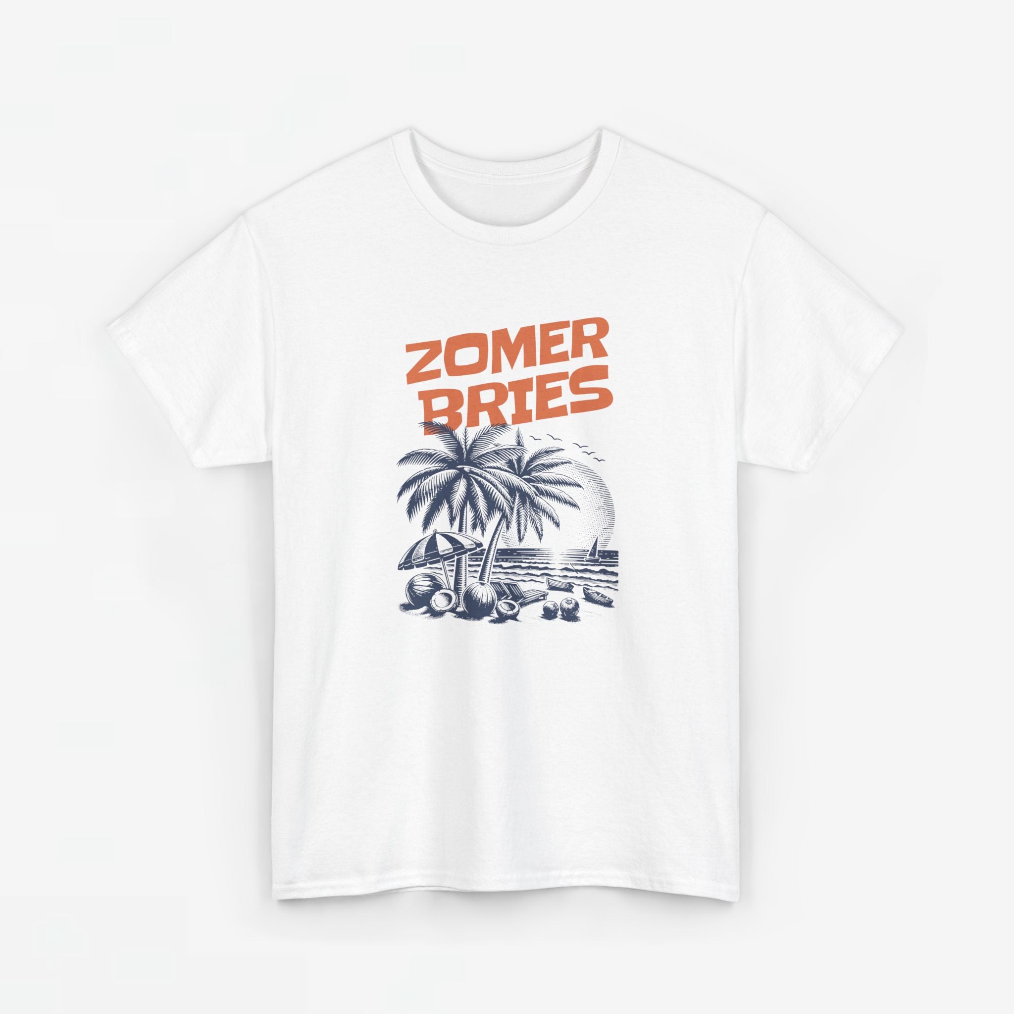 Heren Zomer Oversized T-shirt met print - Zomer Bries