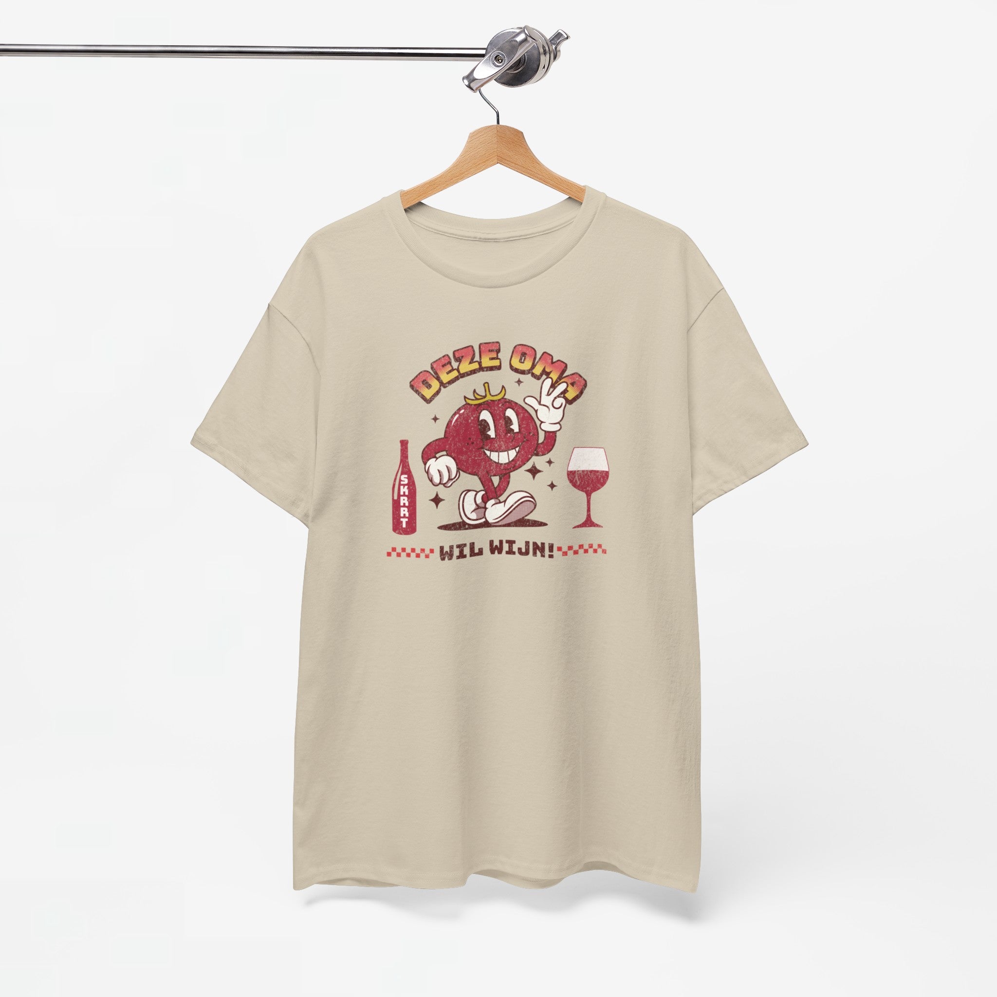 Moederdag Mama Cadeau - T-shirt - Deze Oma Wil Wijn - Oversized - #98