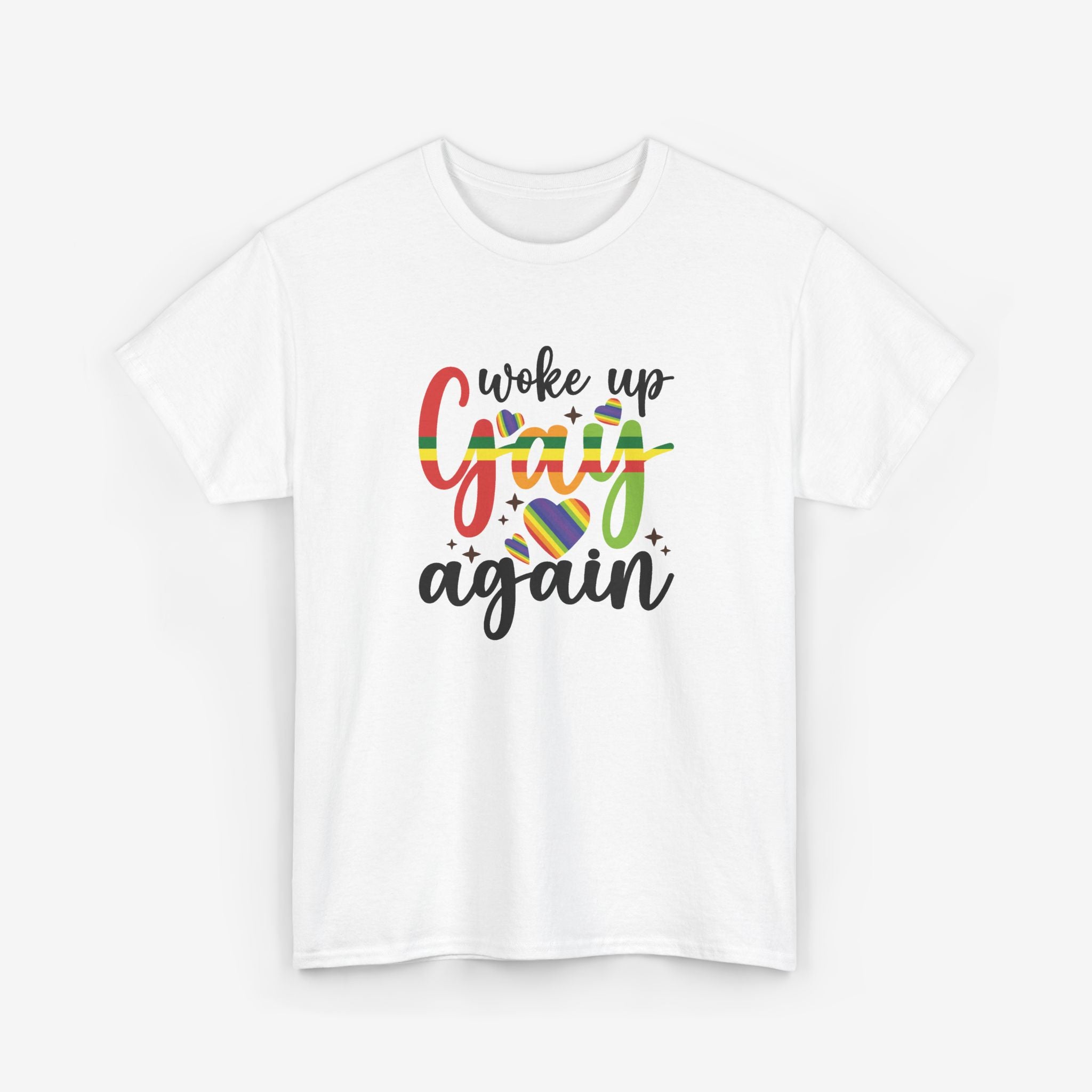Gay Pride T-shirt - Woke Up Gay Again | SkrrtShirt