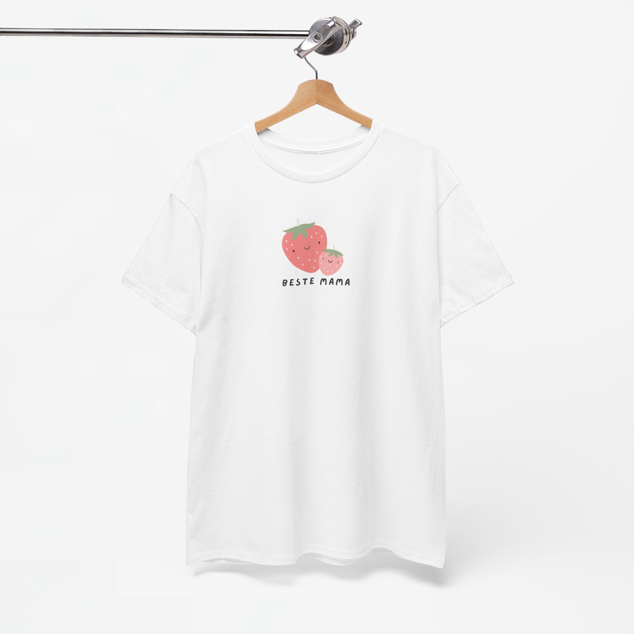 Moederdag Mama Cadeau - T-shirt - Beste Mama Aardbei - Oversized - #17