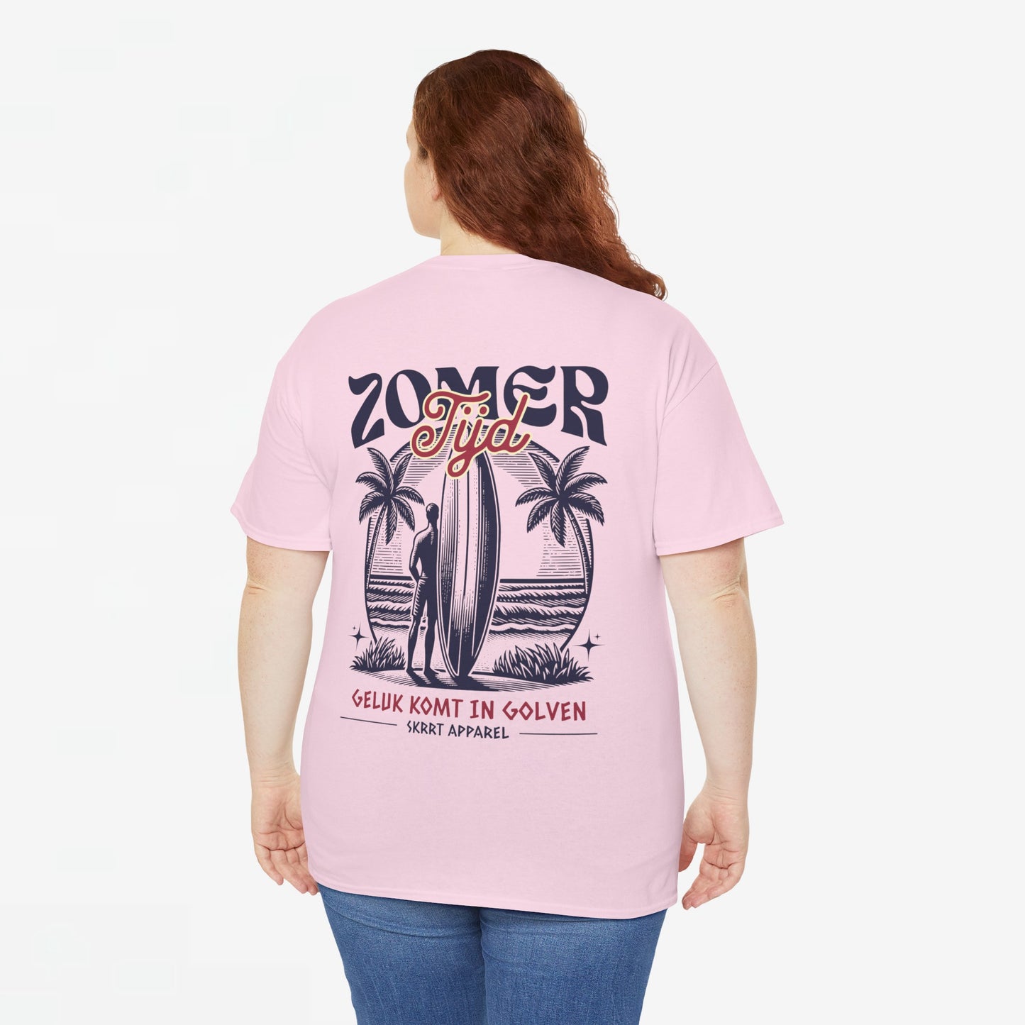 Zomer T-shirt voor Dames - Skrrtshirt Zomervakantie Oversized Tee #4- Zomer Tijd