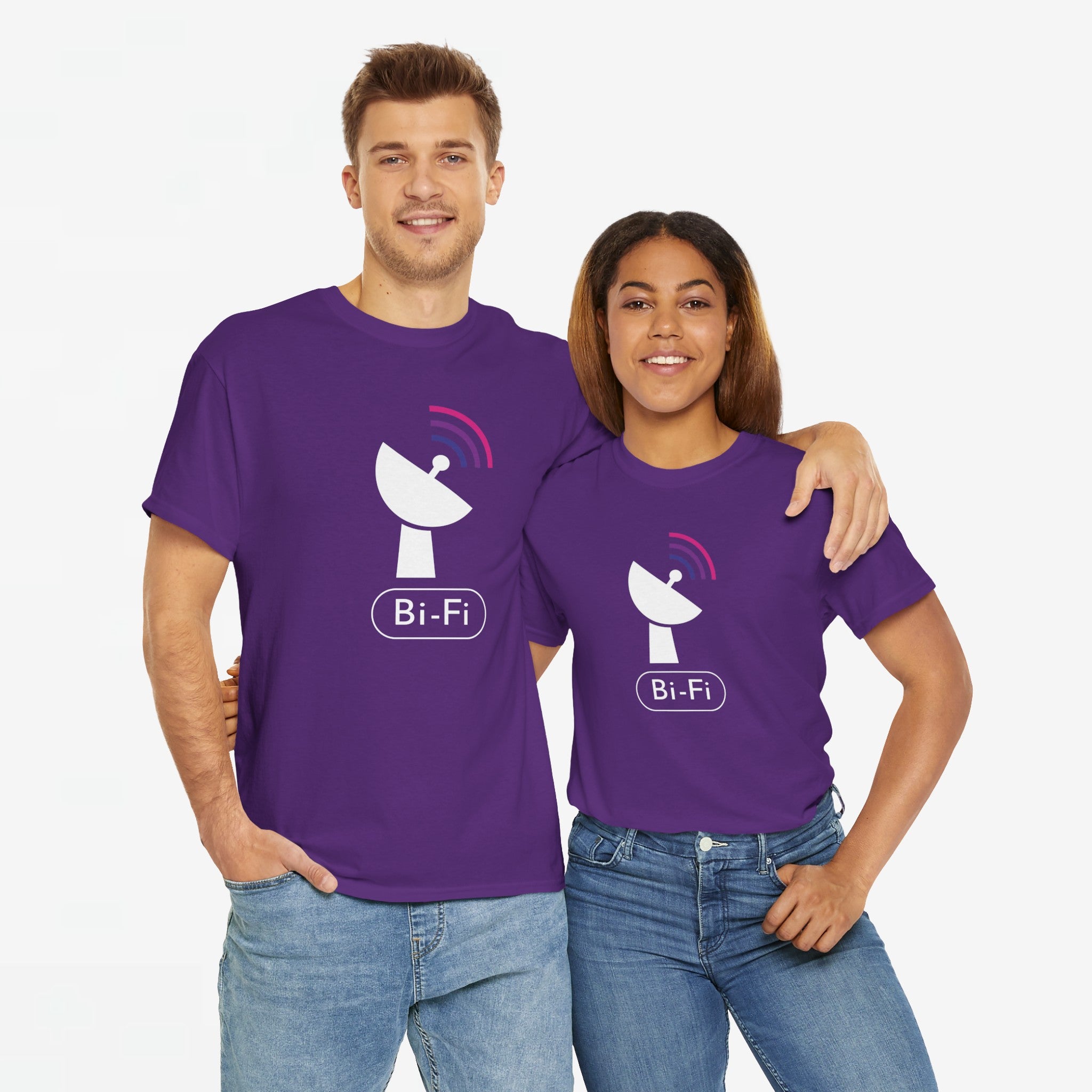 Gay Pride T-shirt - Bi Fi - Oversized #58