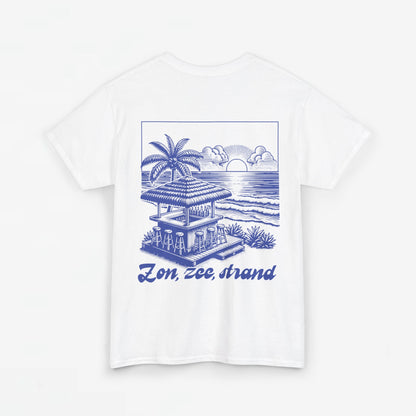 Zomer T-shirt voor Dames - Skrrtshirt Zomervakantie Oversized Tee #5- Zon, Zee, Strand