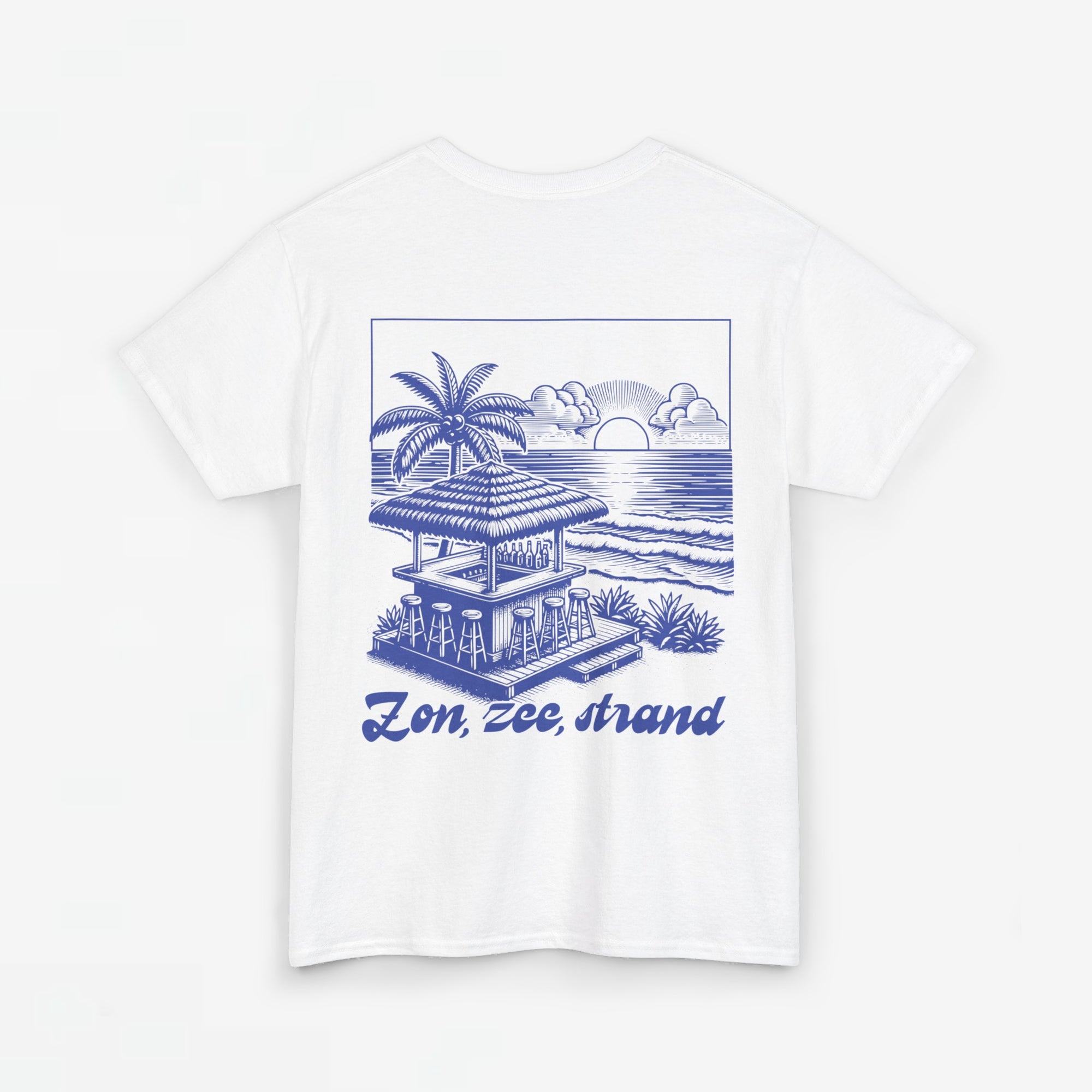 Zomer T-shirt voor Heren - Skrrtshirt Zomervakantie Oversized Tee #5- Zon, Zee, Strand
