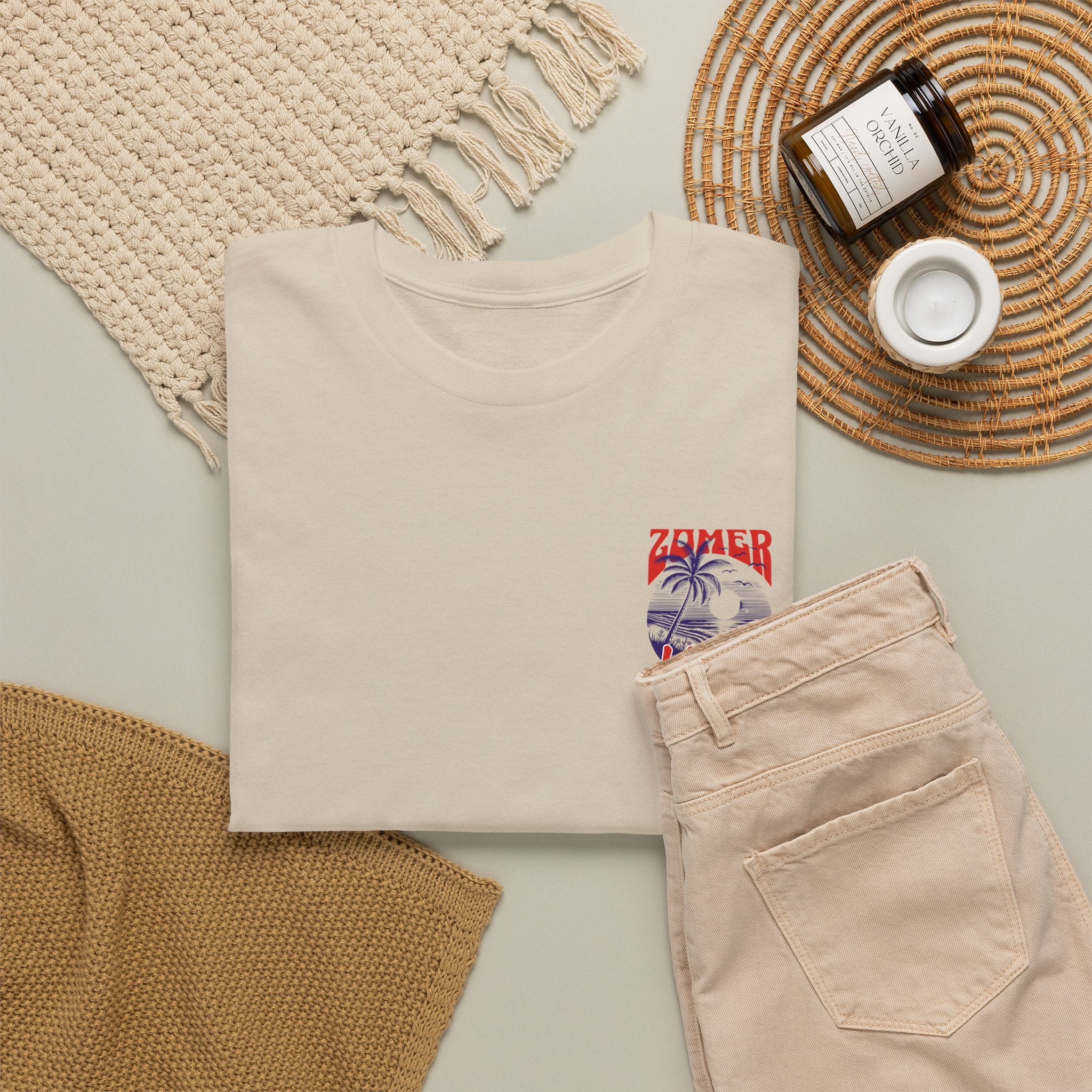 Zomer T-shirt voor Heren - Skrrtshirt Zomervakantie Oversized Tee #1 - Zomer Vibes