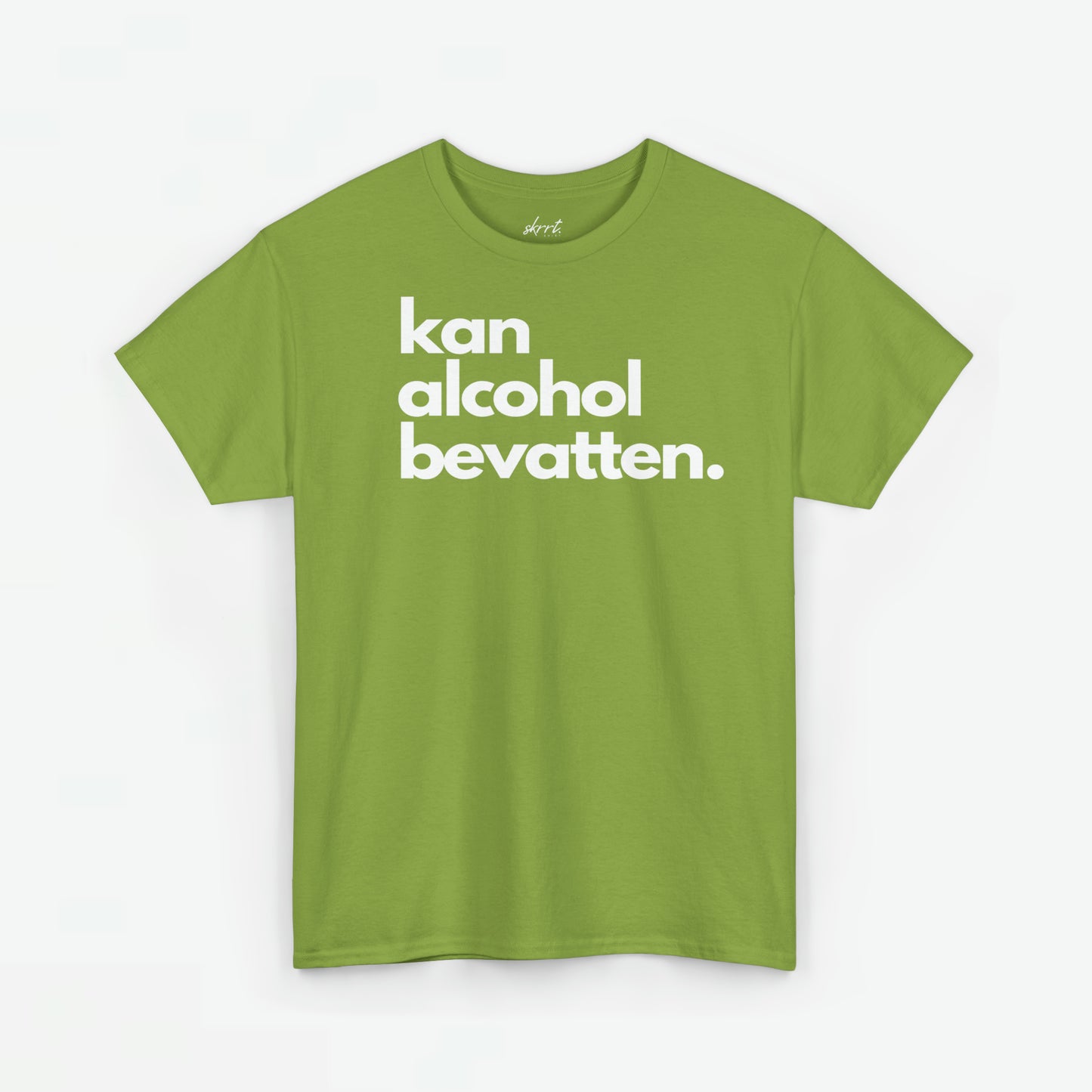 Kan Alcohol Bevatten | Front Print | Koningsdag T-shirt | Oversized