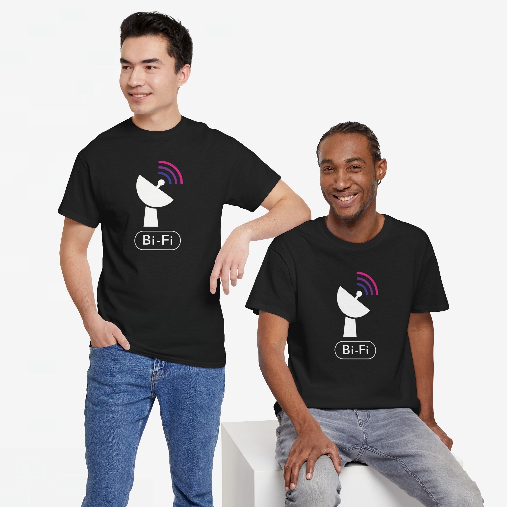 Gay Pride T-shirt - Bi Fi - Oversized #58