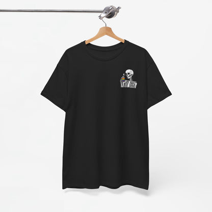 Gay Pride T-shirt - Skelet Regenboog Koffie - Oversized #73