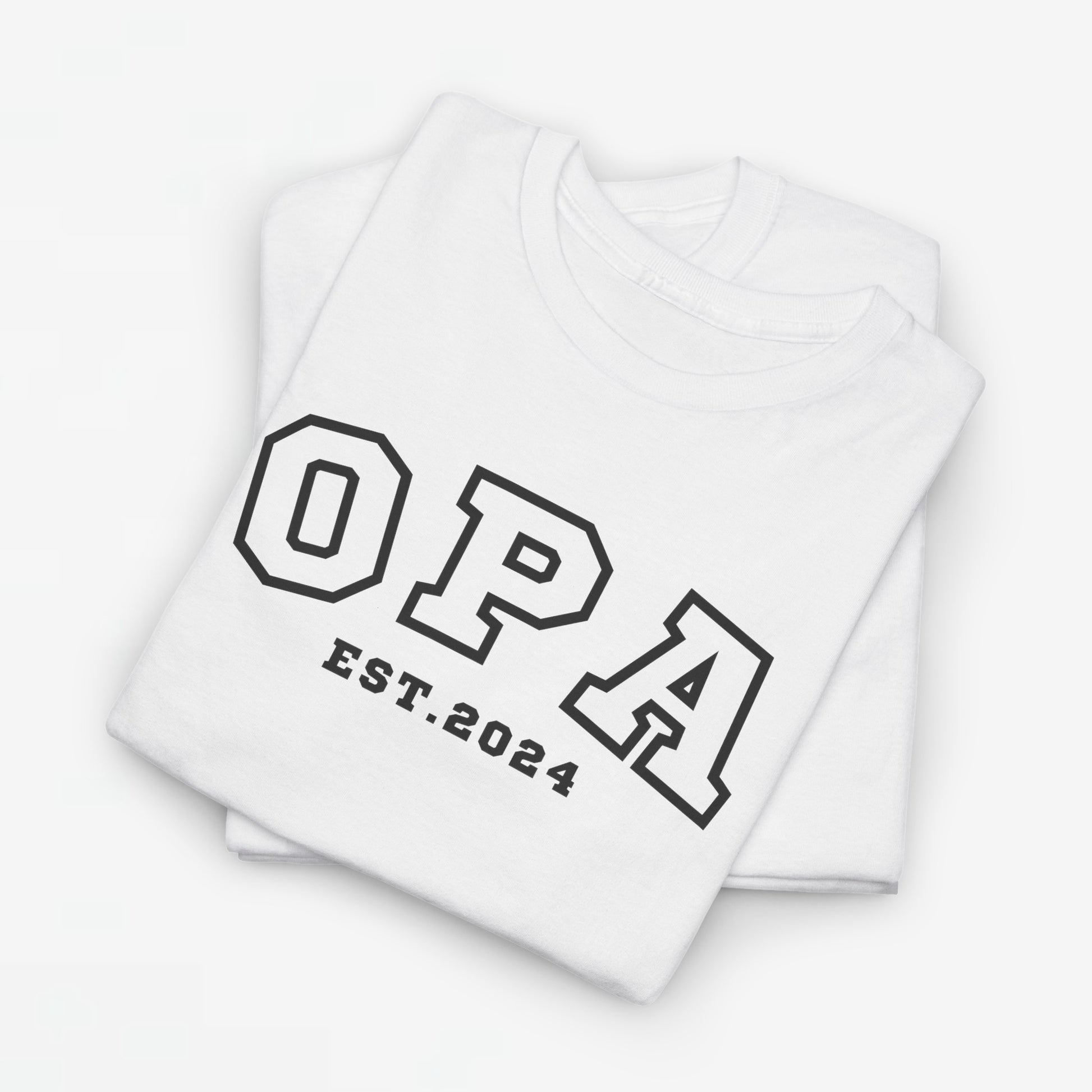 Gepersonaliseerde Vaderdag Papa Cadeau - T-shirt - Opa - EST [Jaar]