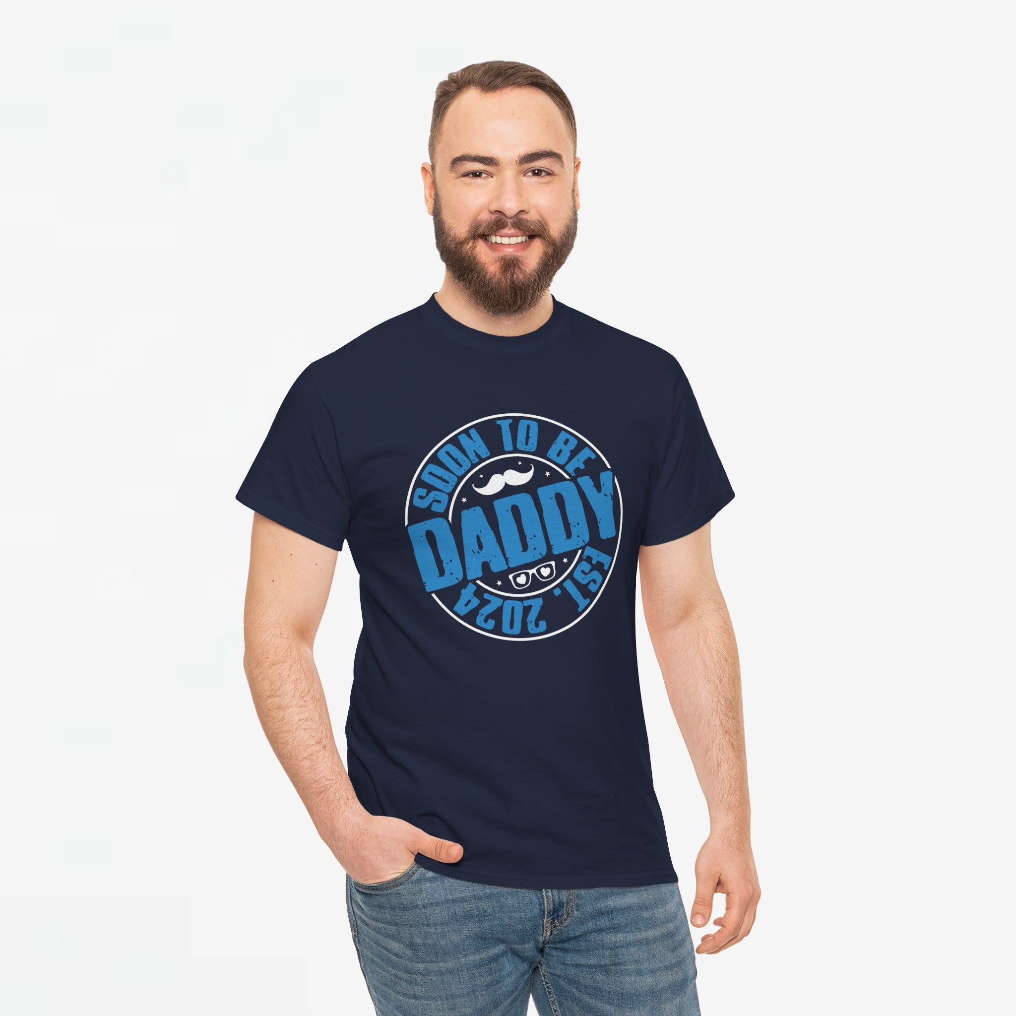 Vaderdag Papa Cadeau - T-shirt - Soon to be Daddy EST 2024 - Oversized #29