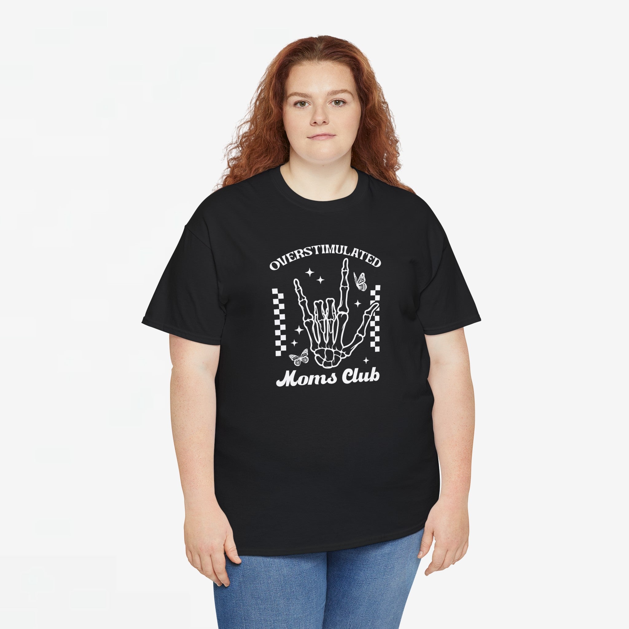 Moederdag Mama Cadeau - T-shirt - Overstimulated Moms Club - Oversized - #47