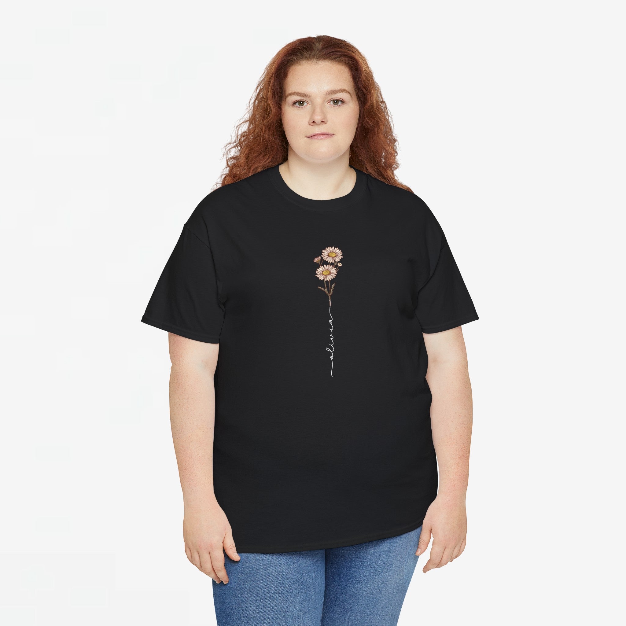 Gepersonaliseerde Moederdag Mama Cadeau - T-shirt - Geboortemaand bloem met naam