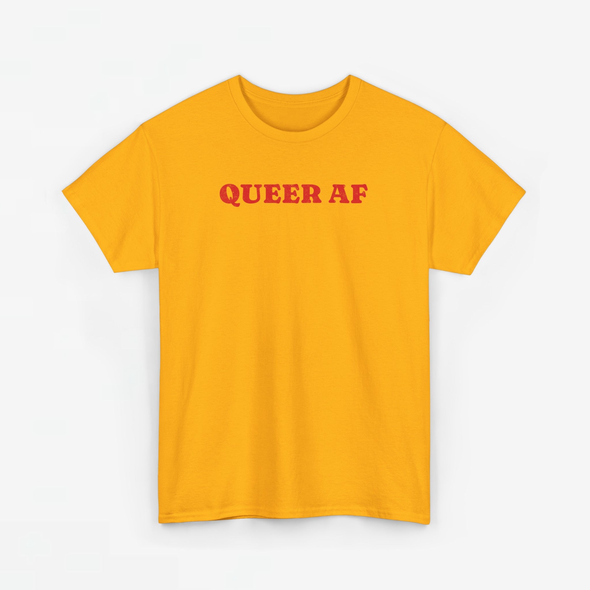 Gay Pride T-shirt - Queer AF - Oversized Tee