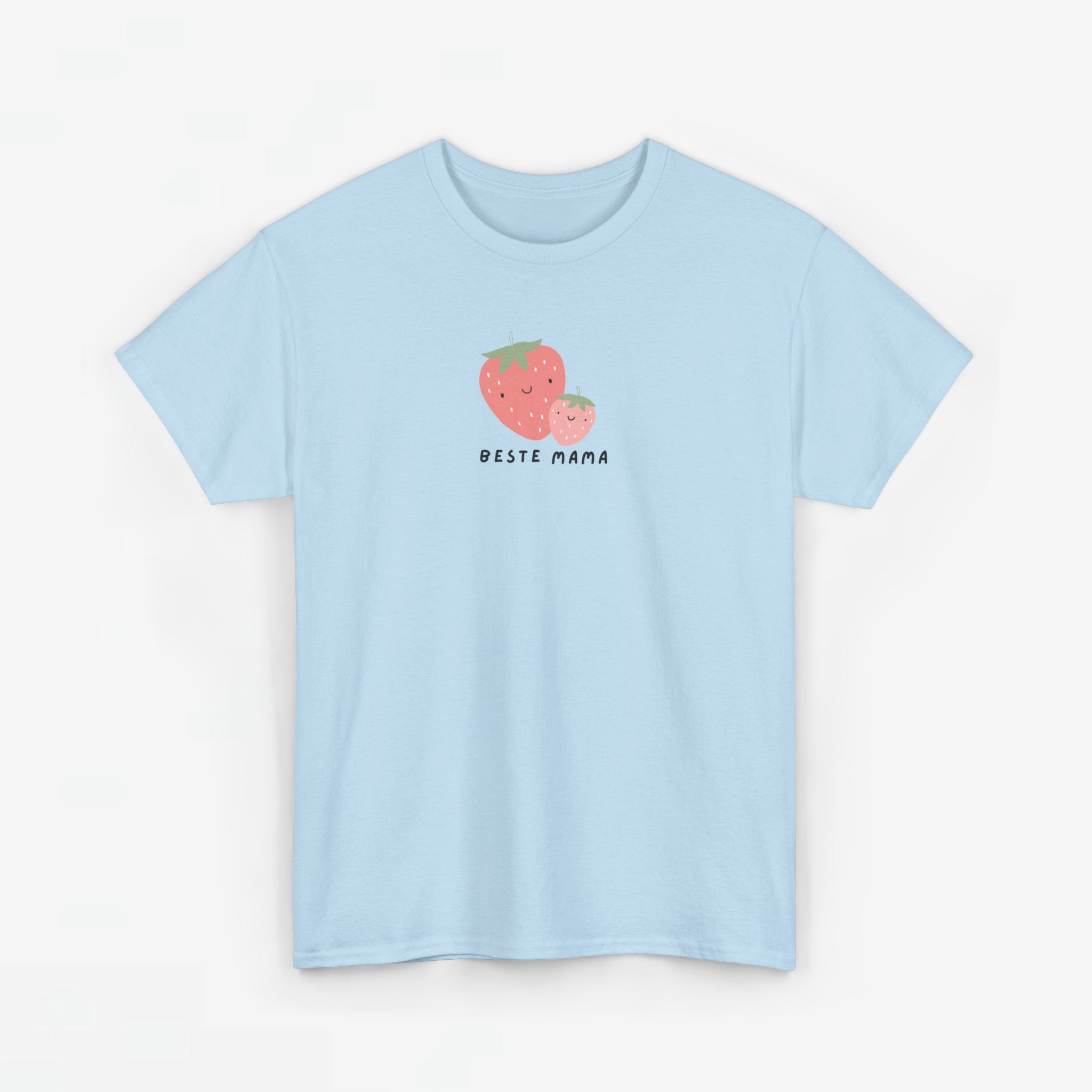 Moederdag Mama Cadeau - T-shirt - Beste Mama Aardbei - Oversized - #17