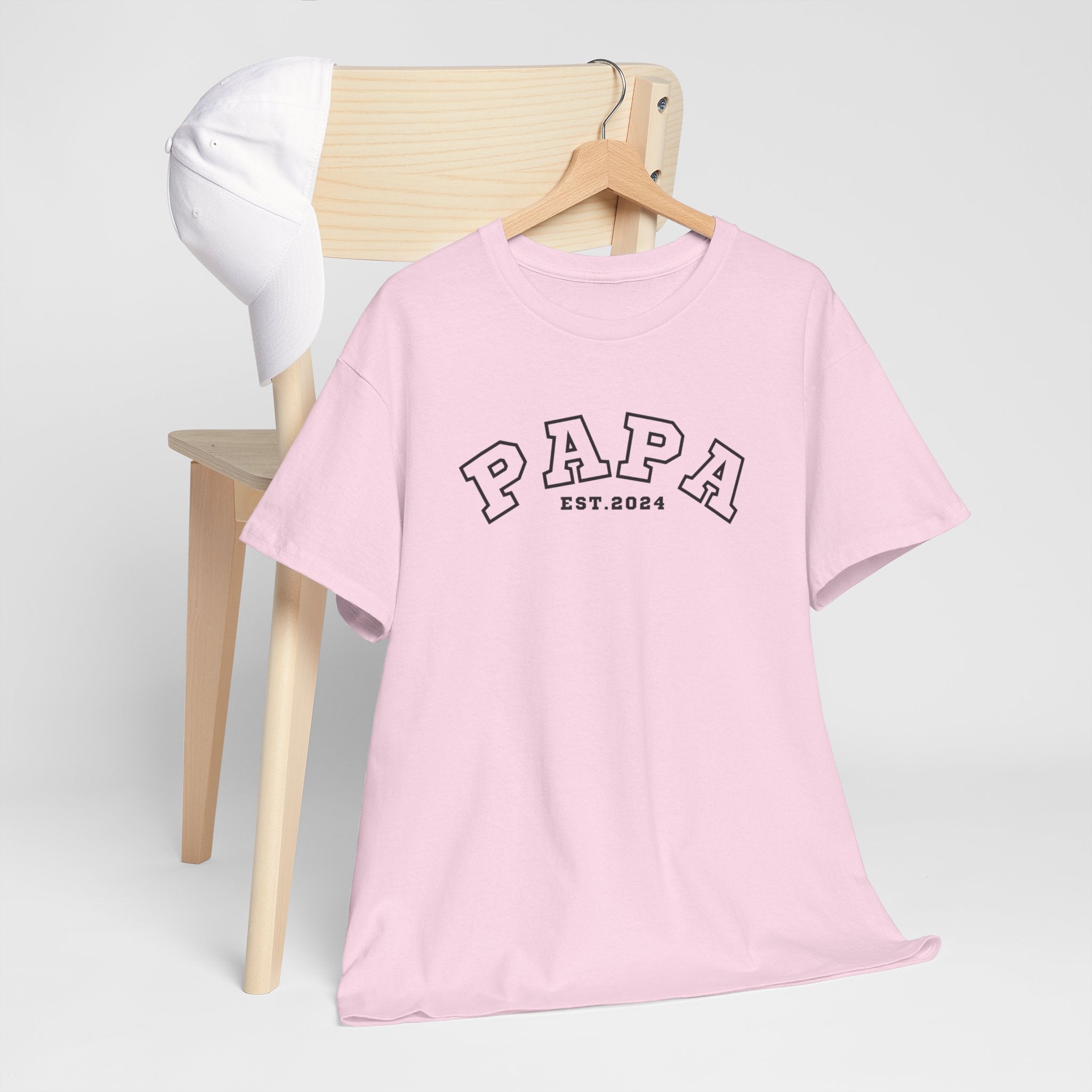 Gepersonaliseerde Vaderdag Papa Cadeau - T-shirt - Papa - EST [Jaar]