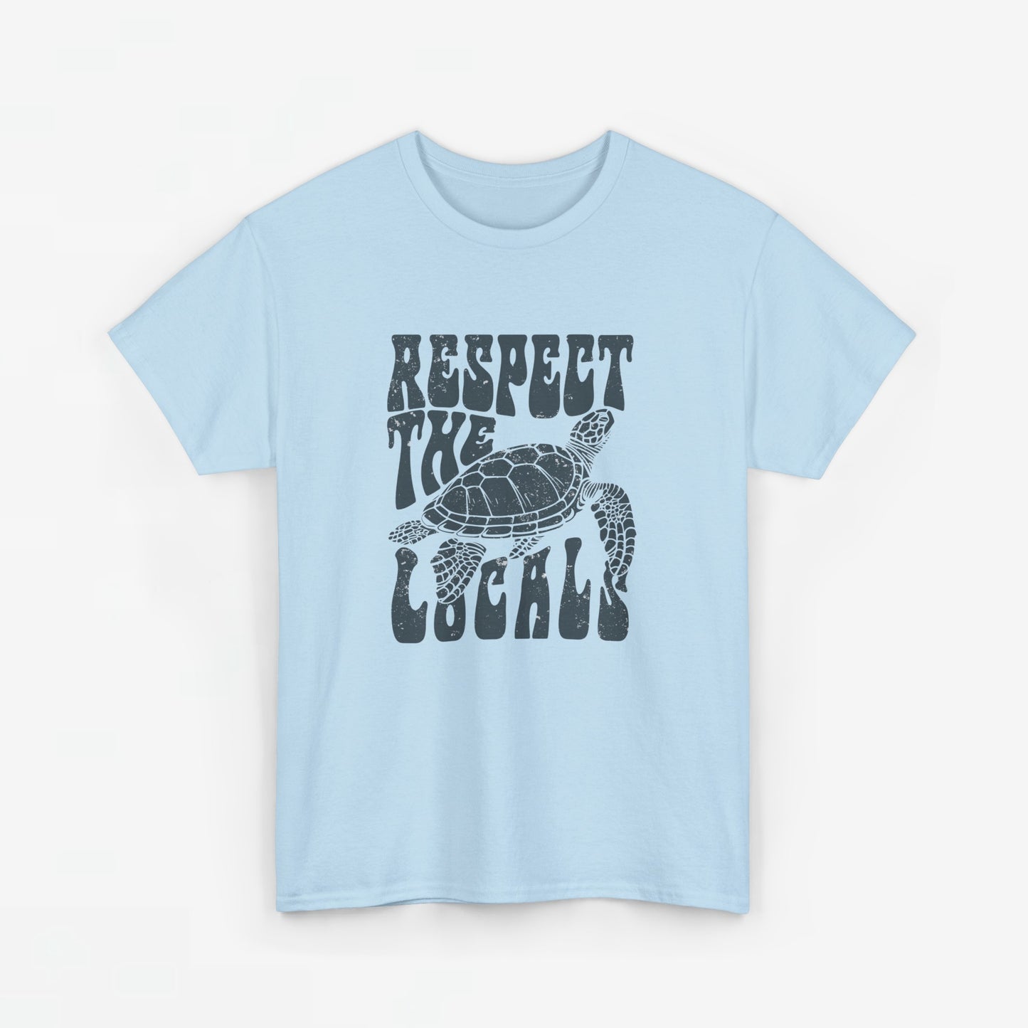 Dames Zomer Oversized T-shirt met print Schildpad- Respect the locals