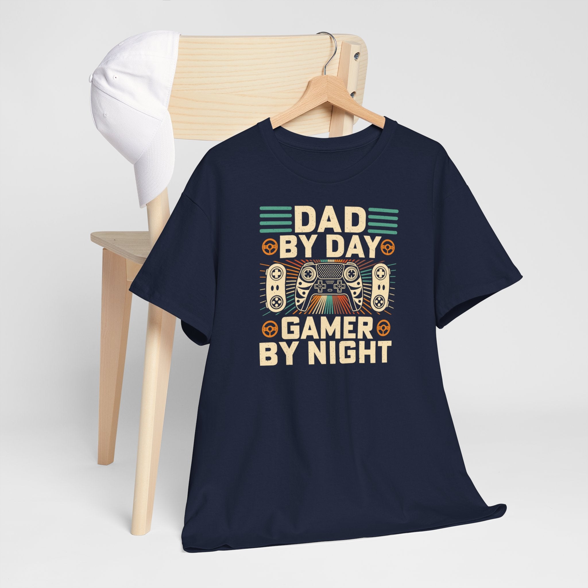 Vaderdag Papa Cadeau - T-shirt - Dad by Day, Gamer by Night - Oversized #6