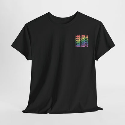 Gay Pride T-shirt - Love is Love - Back Print - Oversized #7