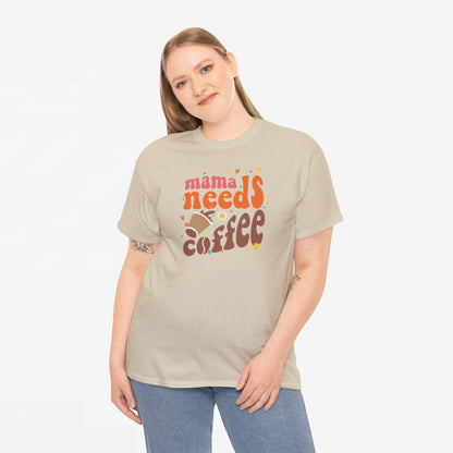 Moederdag Mama Cadeau - T-shirt - Mama Needs Coffee - Oversized - #22