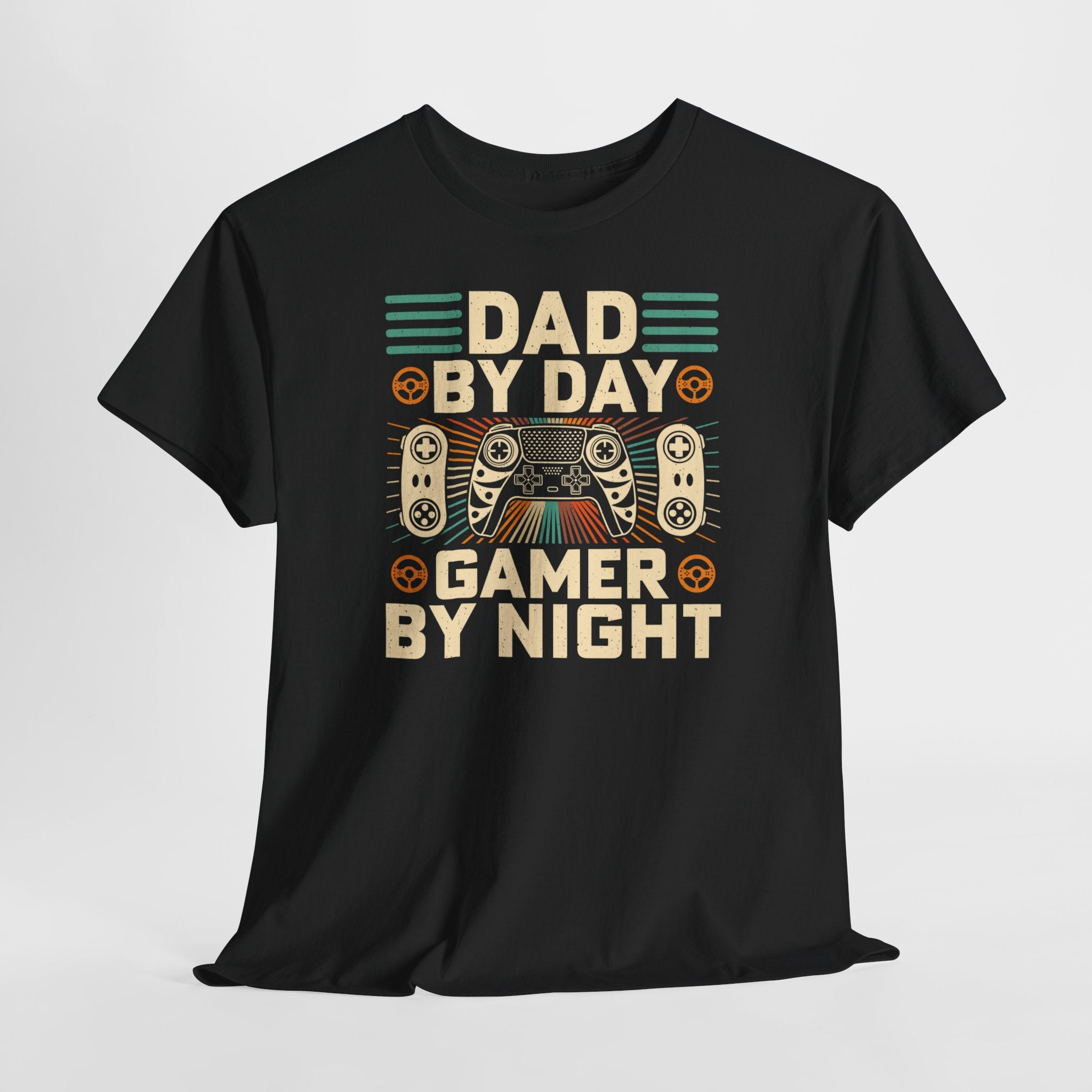 Vaderdag Papa Cadeau - T-shirt - Dad by Day, Gamer by Night - Oversized #6