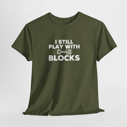 Vaderdag Papa Cadeau - T-shirt - I still play with blocks - Oversized #57