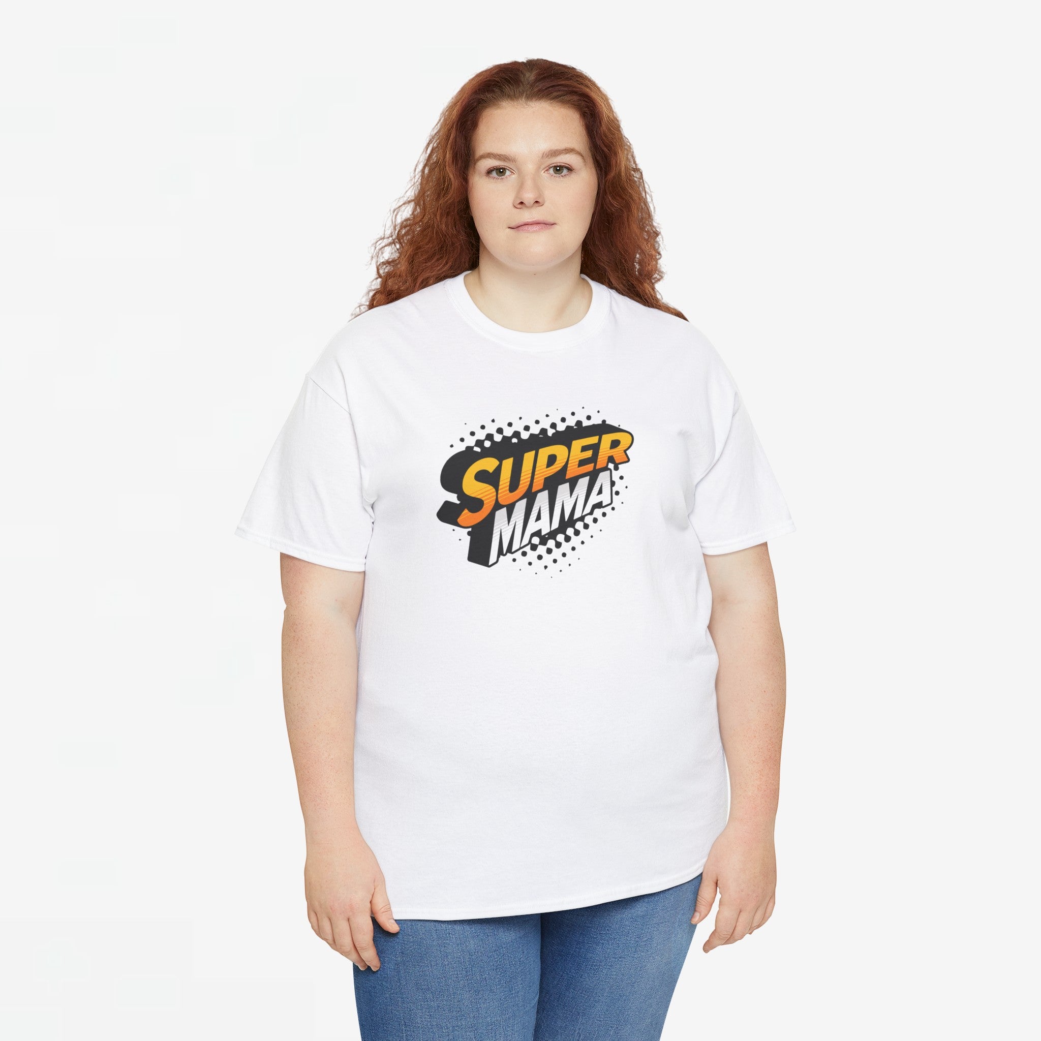 Moederdag Mama Cadeau - T-shirt - Super Mama - Oversized - #80
