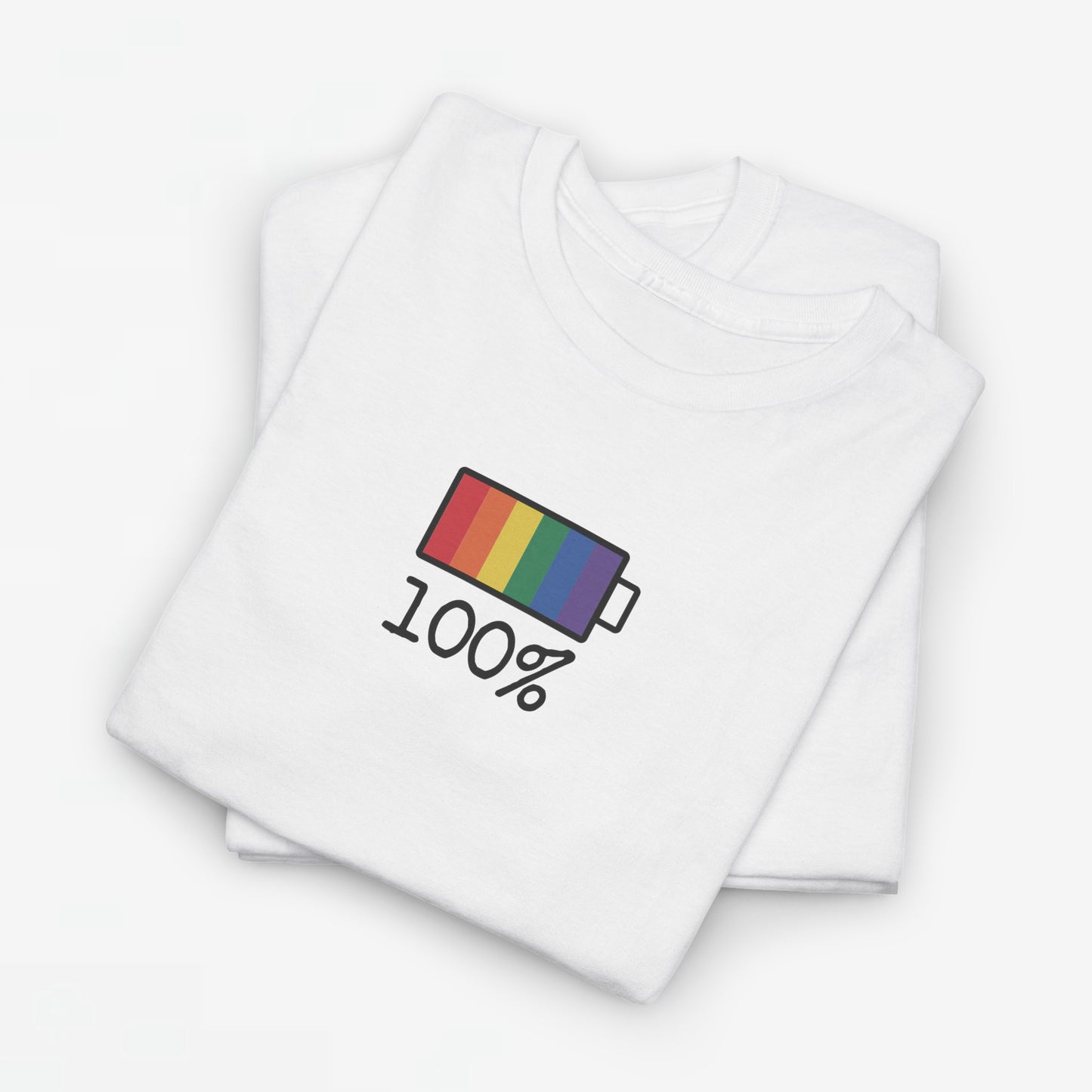 Gay Pride T-shirt - 100% Regenboog - Oversized #33