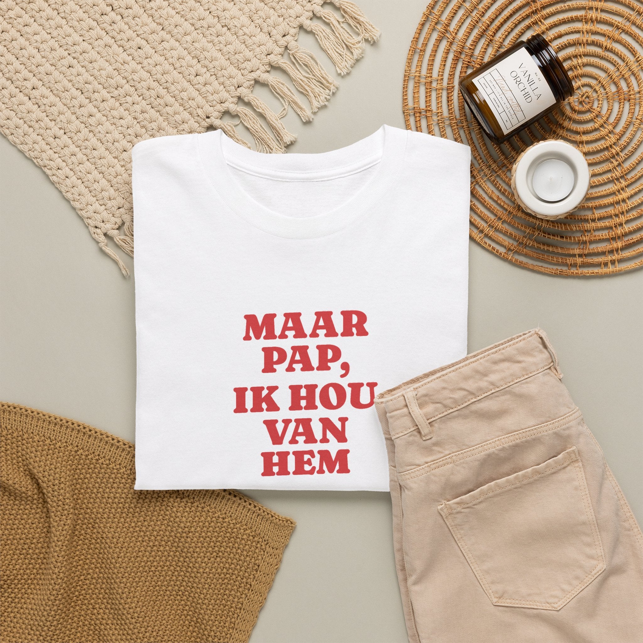 Gay Pride T-shirt -  Maar Pap, Ik Hou Van Hem | SkrrtShirt