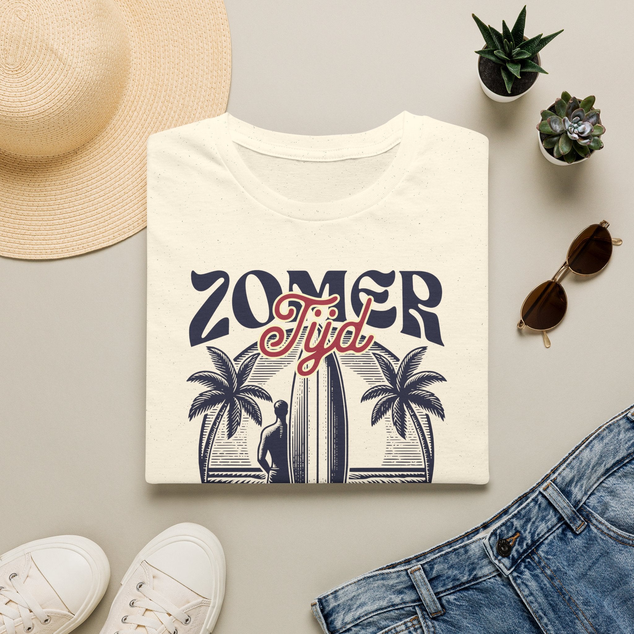 Dames Zomer T-shirt met print - Zomer Tijd | SkrrtShirt
