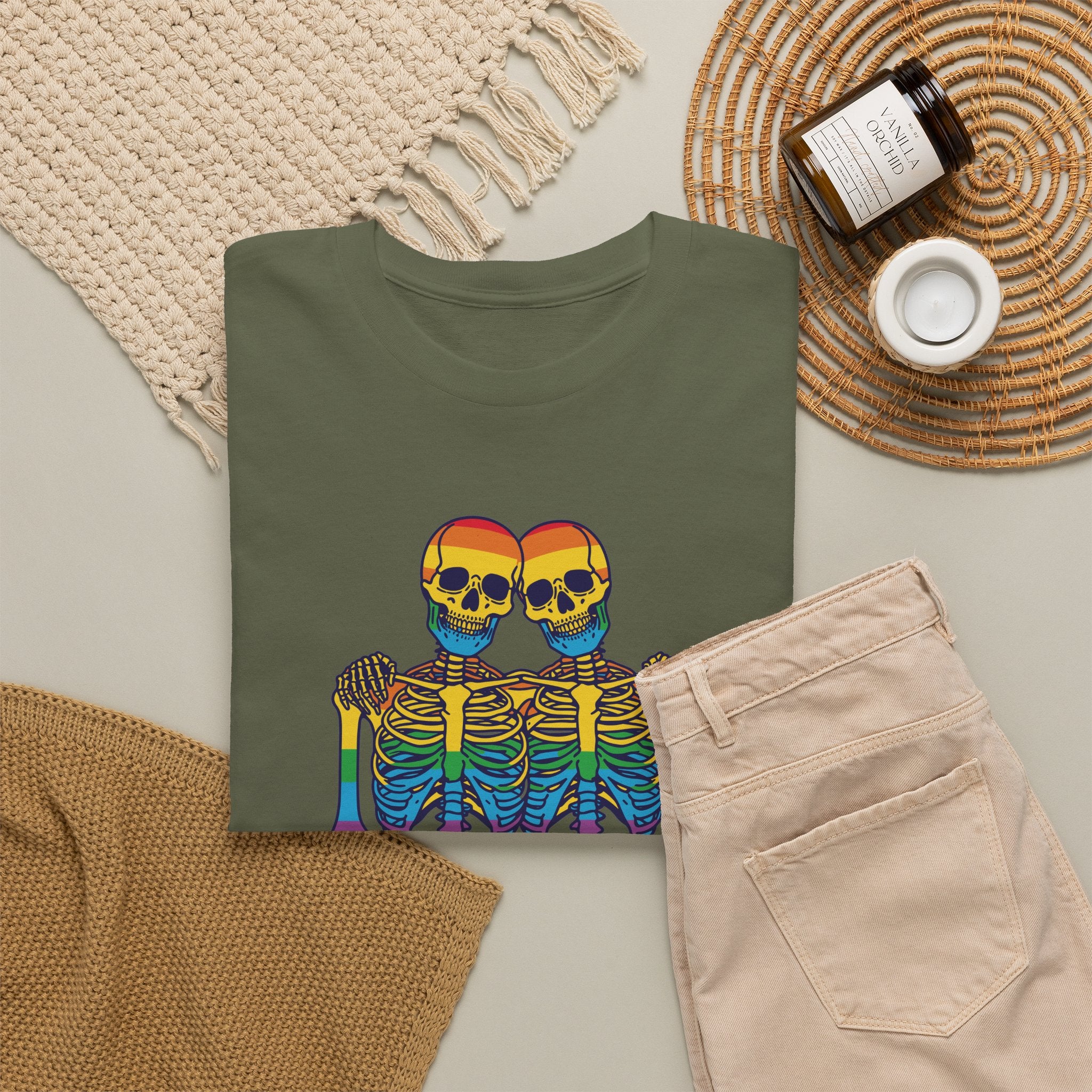 Gay Pride T-shirt - Skelet We Are All The Same | SkrrtShirt
